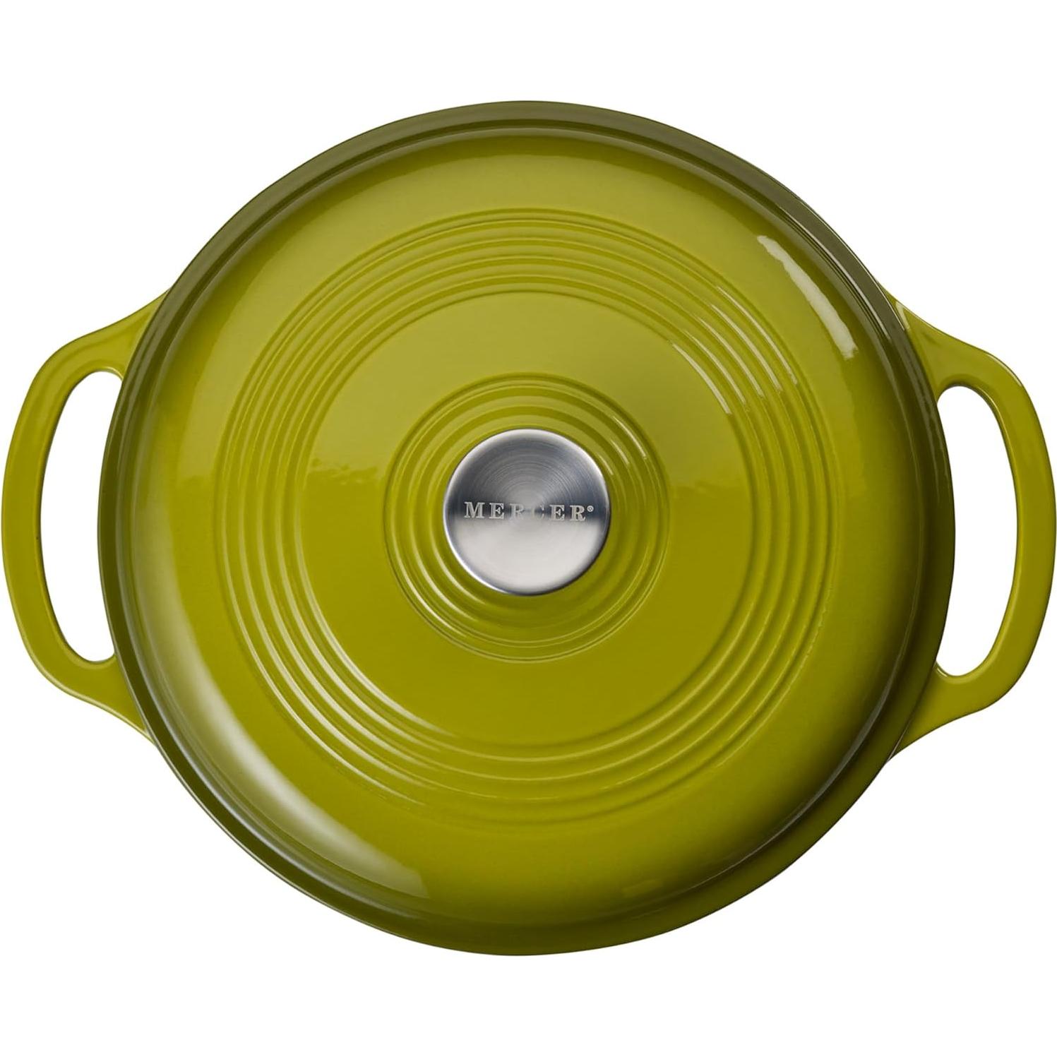 Olla de Hierro Fundido Enameleda Mercer Culinary 6qt Aguacate