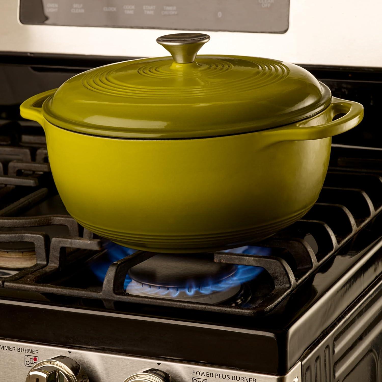 Olla de Hierro Fundido Enameleda Mercer Culinary 6qt Aguacate