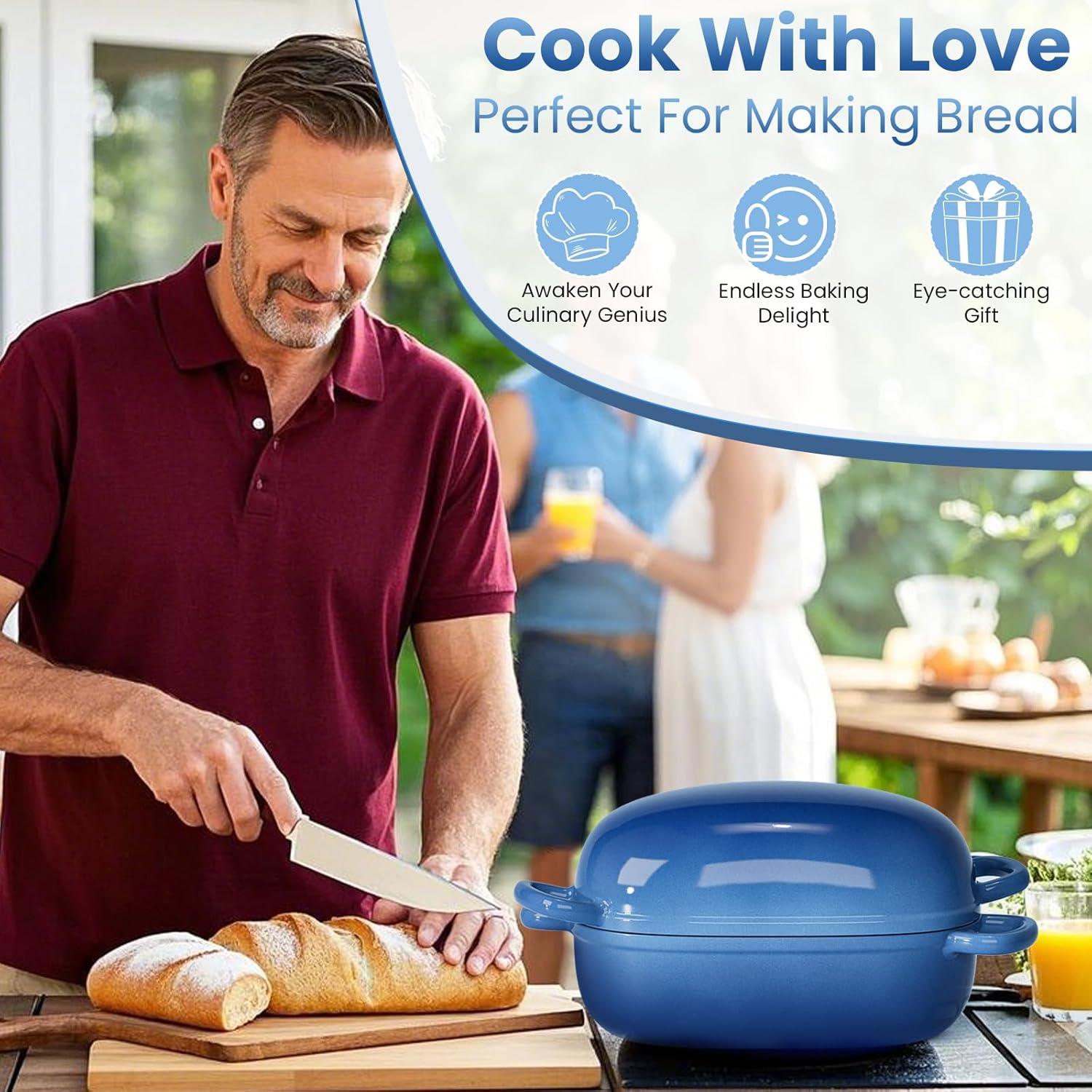 Horno Holandés de Hierro Fundido Matscover 2.5QT Azul