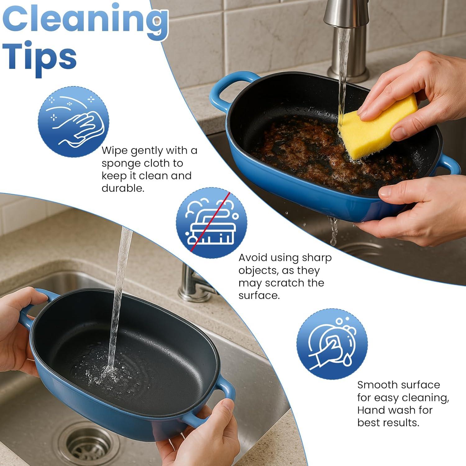 Horno Holandés de Hierro Fundido Matscover 2.5QT Azul