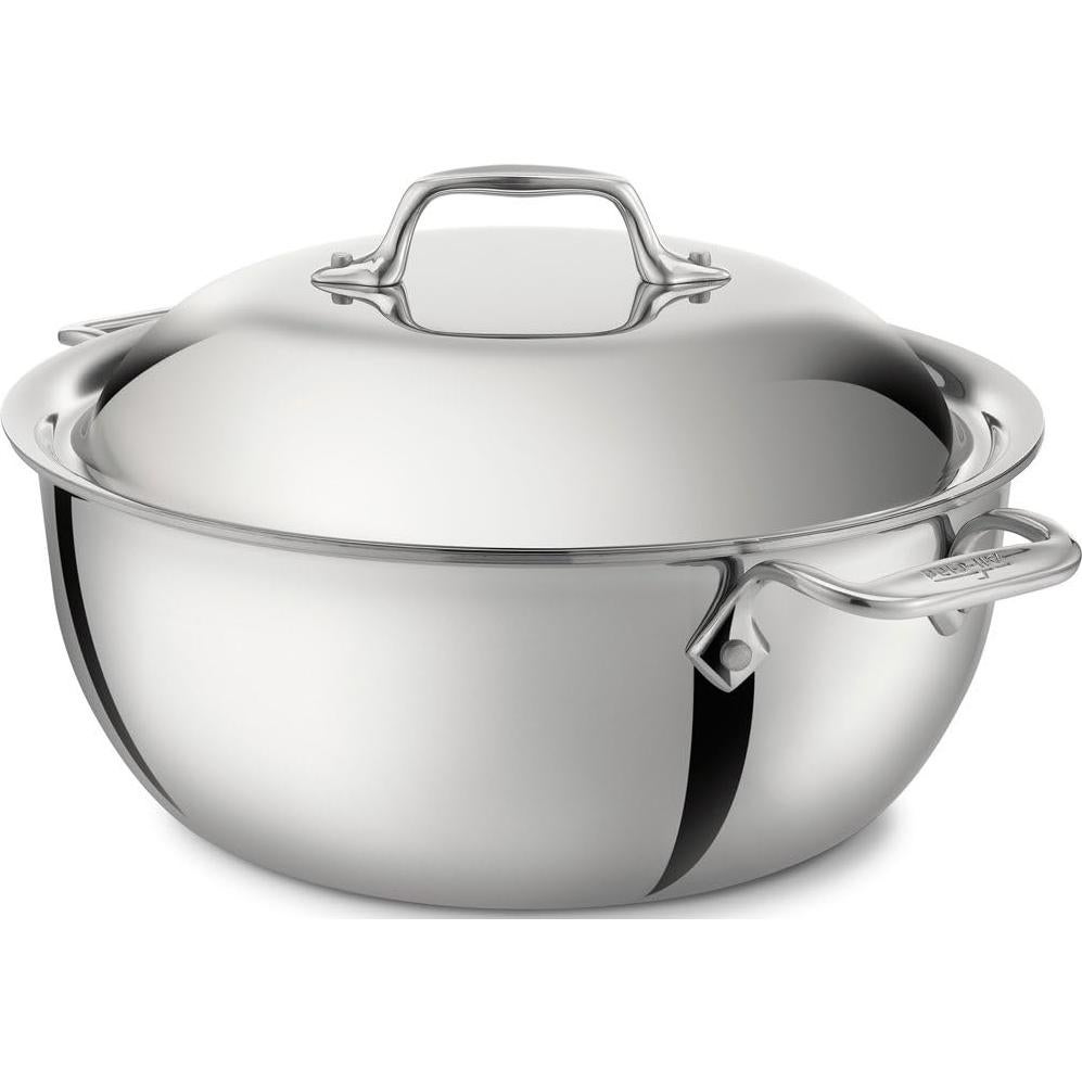 Olla Holandesa All-Clad D3 Acero Inoxidable 5.5L Inducción