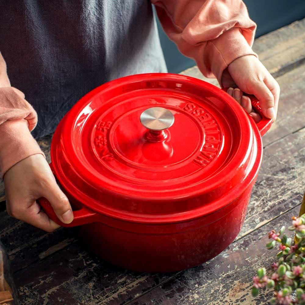 Perilla de Acero Inoxidable SENLIXIN para Olla de Hierro Fundido