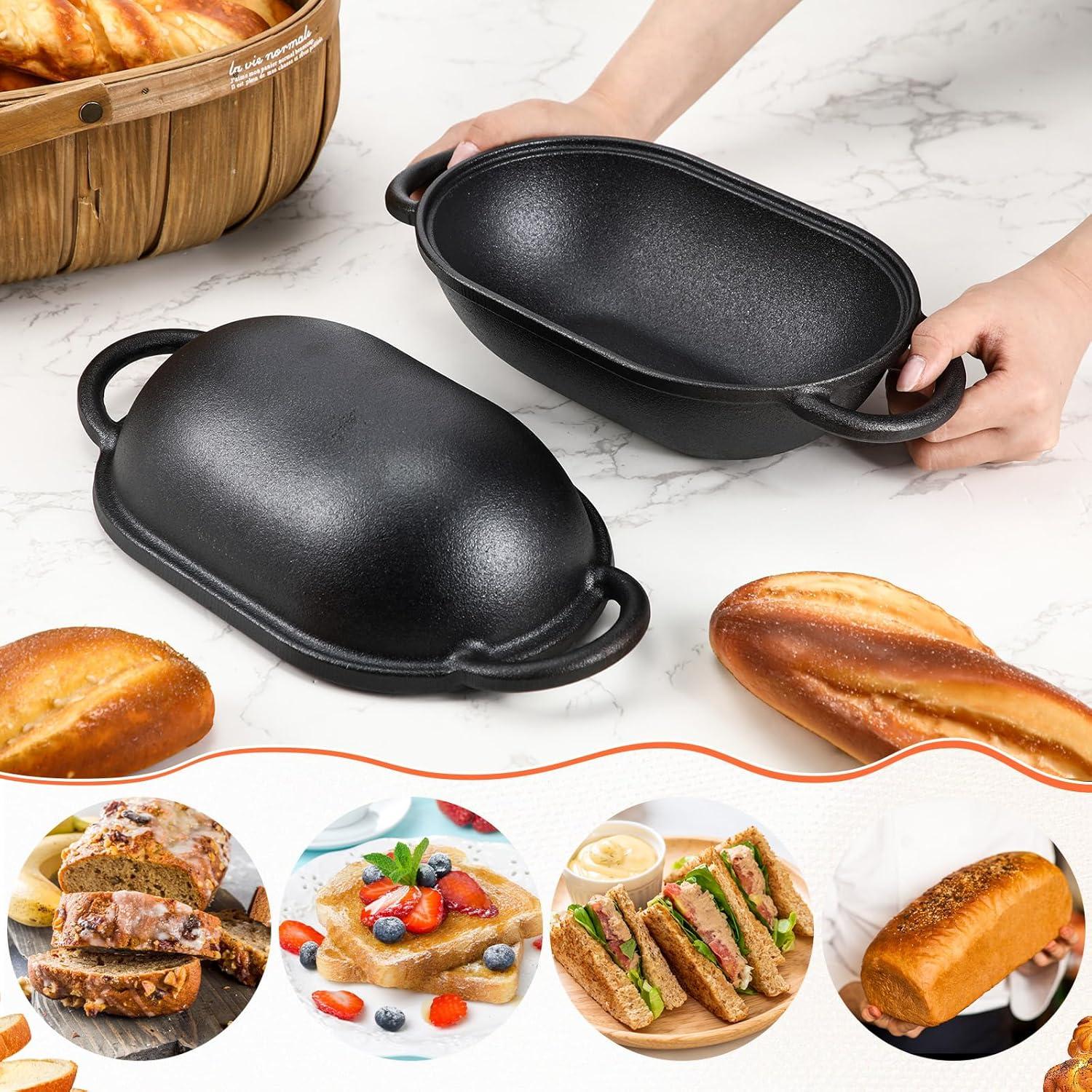 Olla de Hierro Fundido Enameled Maxdot 4QT para Hornear Pan