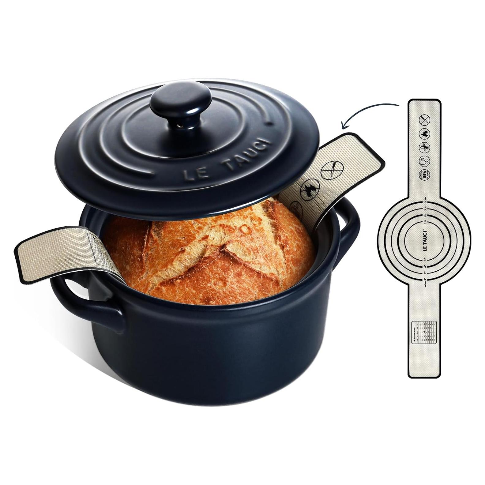 Olla Holandesa de Cerámica LE TAUCI 3.2L con Asa de Silicona