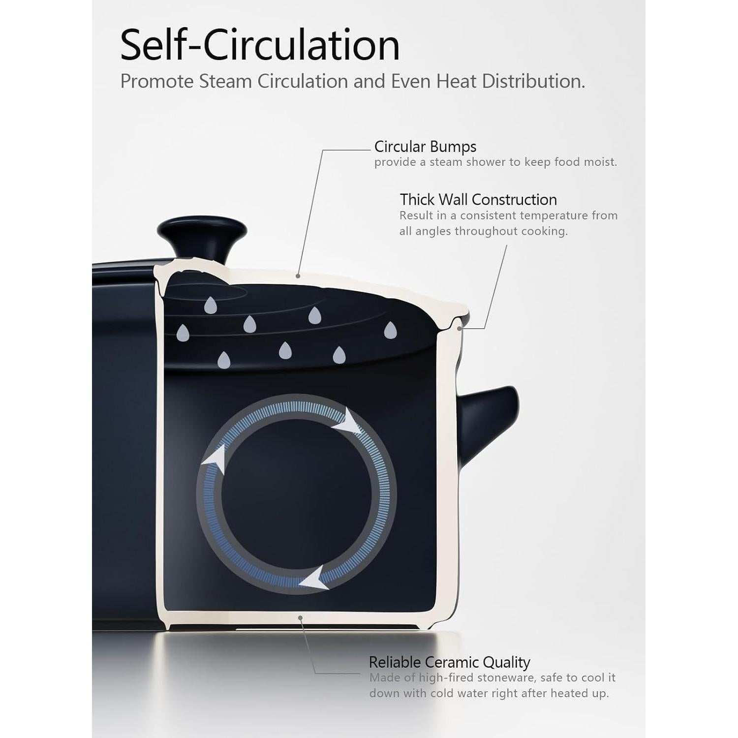 Olla Holandesa de Cerámica LE TAUCI 3.2L con Asa de Silicona