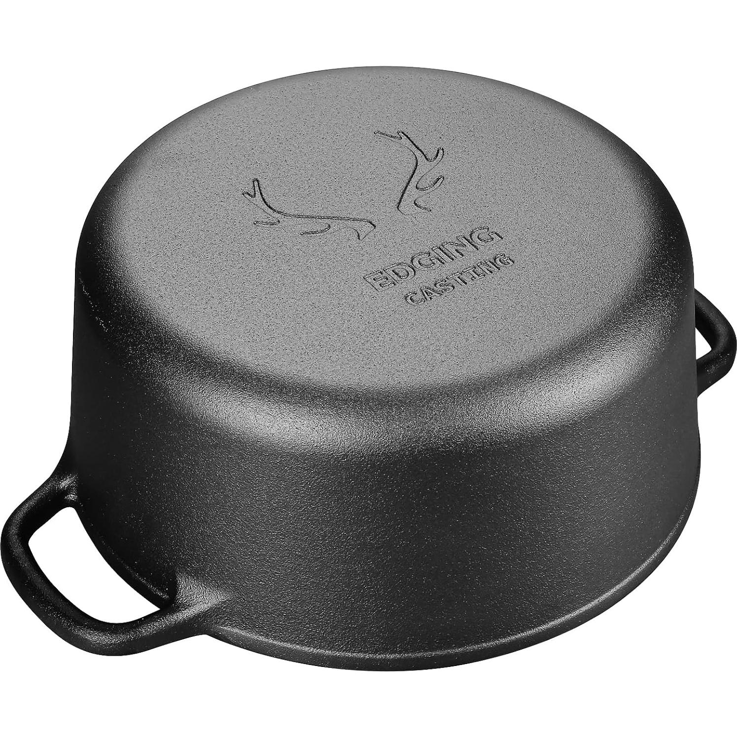 Olla de Hierro Fundido Pre-Sazonada 7QT EDGING CASTING