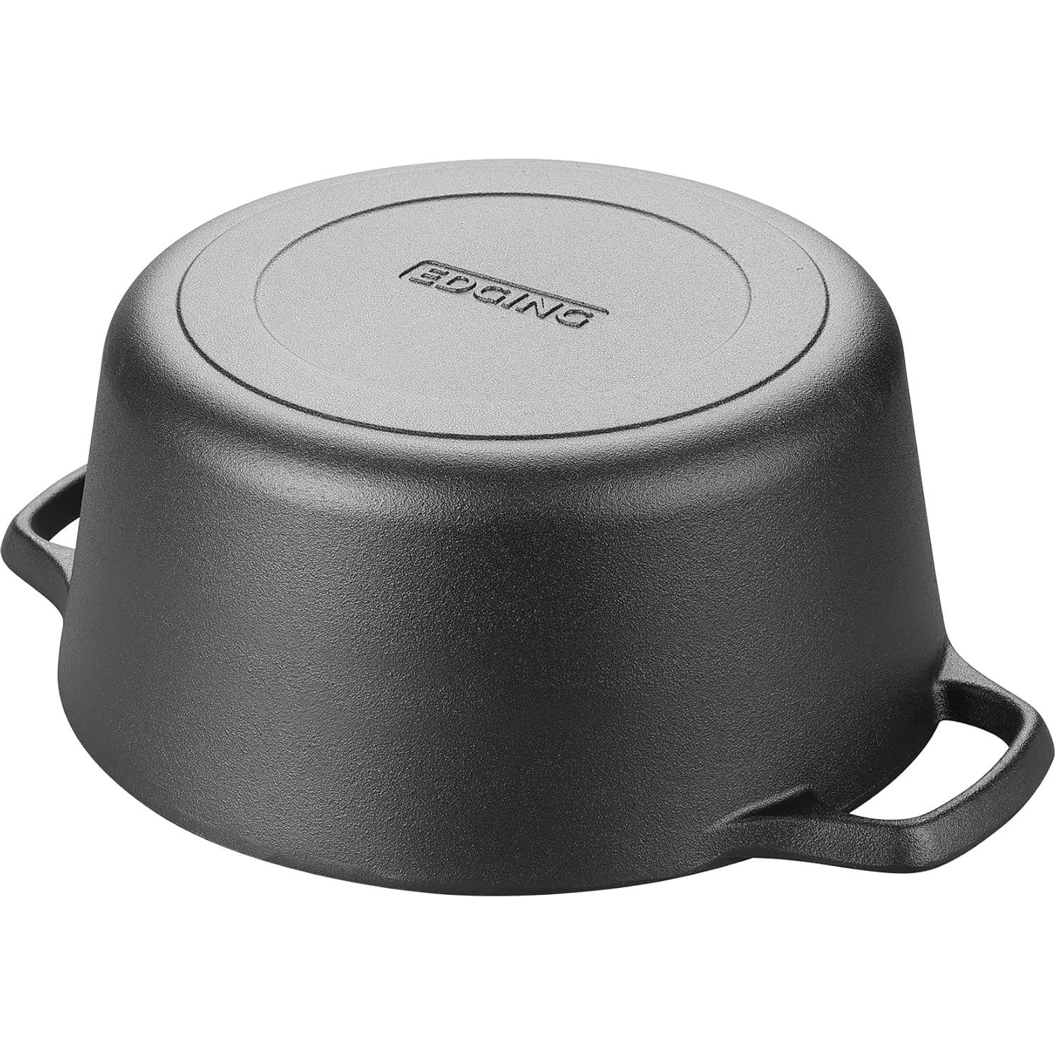 Olla de hierro fundido 2 en 1 EDGING CASTING 5 QT con tapa