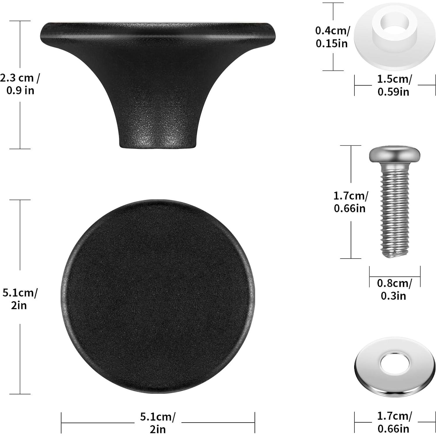 Hotop 4 Juegos Perillas de Reemplazo Bakelita para Olla