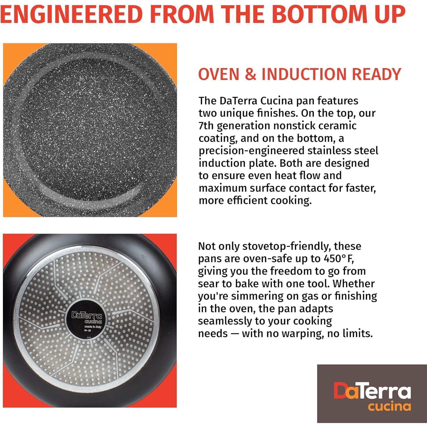 Olla Holandesa DaTerra Cucina 5 Qt Cerámica Antiadherente Negra