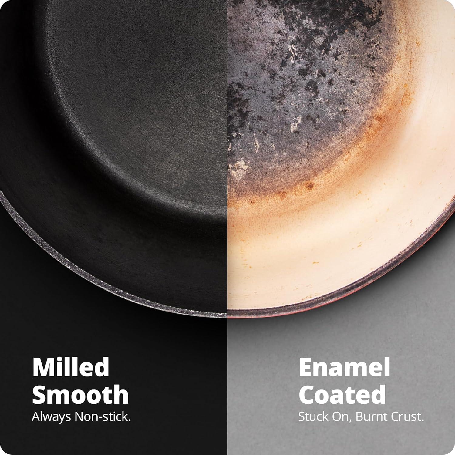 Olla de Hierro Fundido Greater Goods 10" con Tapa 5 Cuartos