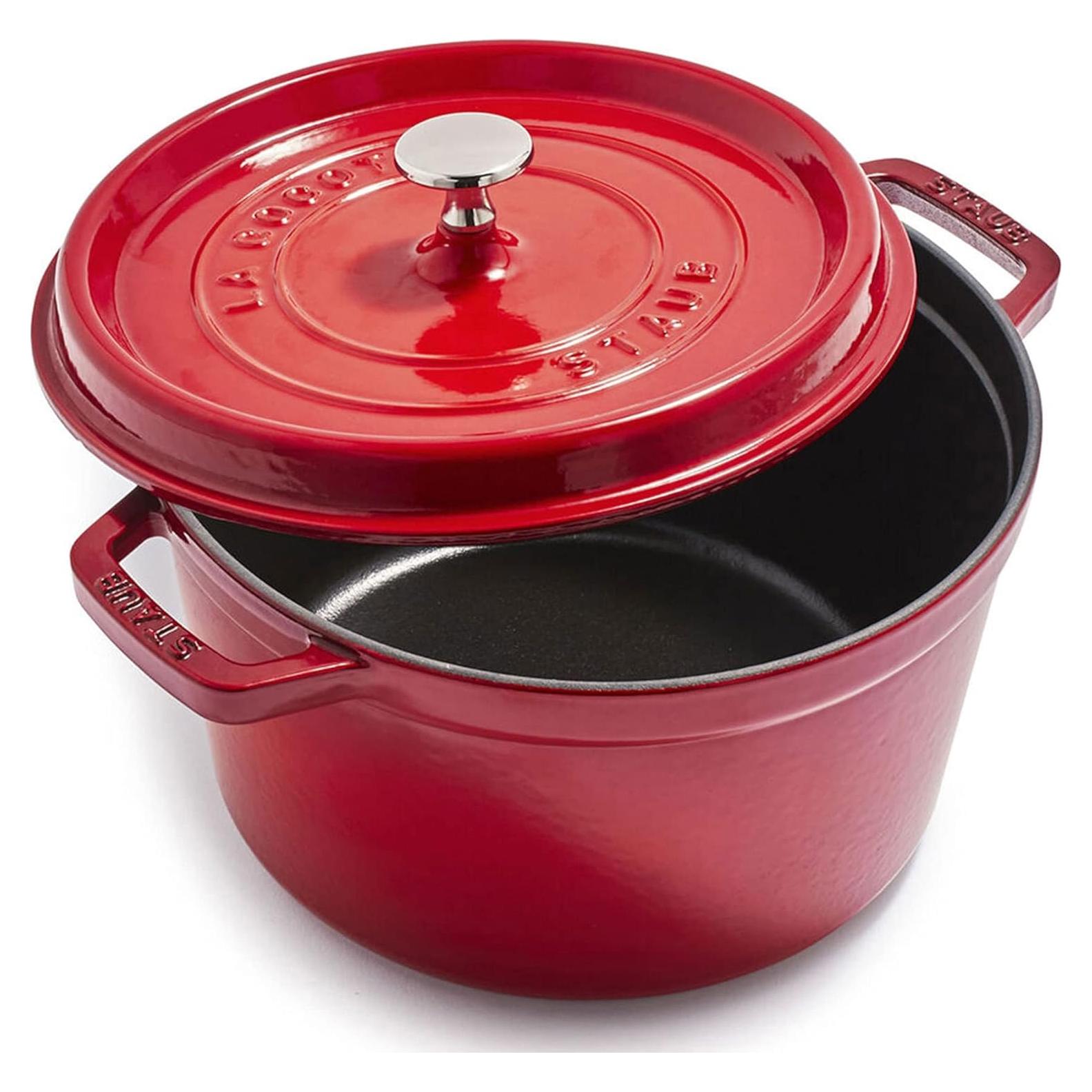 Cocotte Alta de Hierro Fundido STAUB 5 Cuartos Cereza