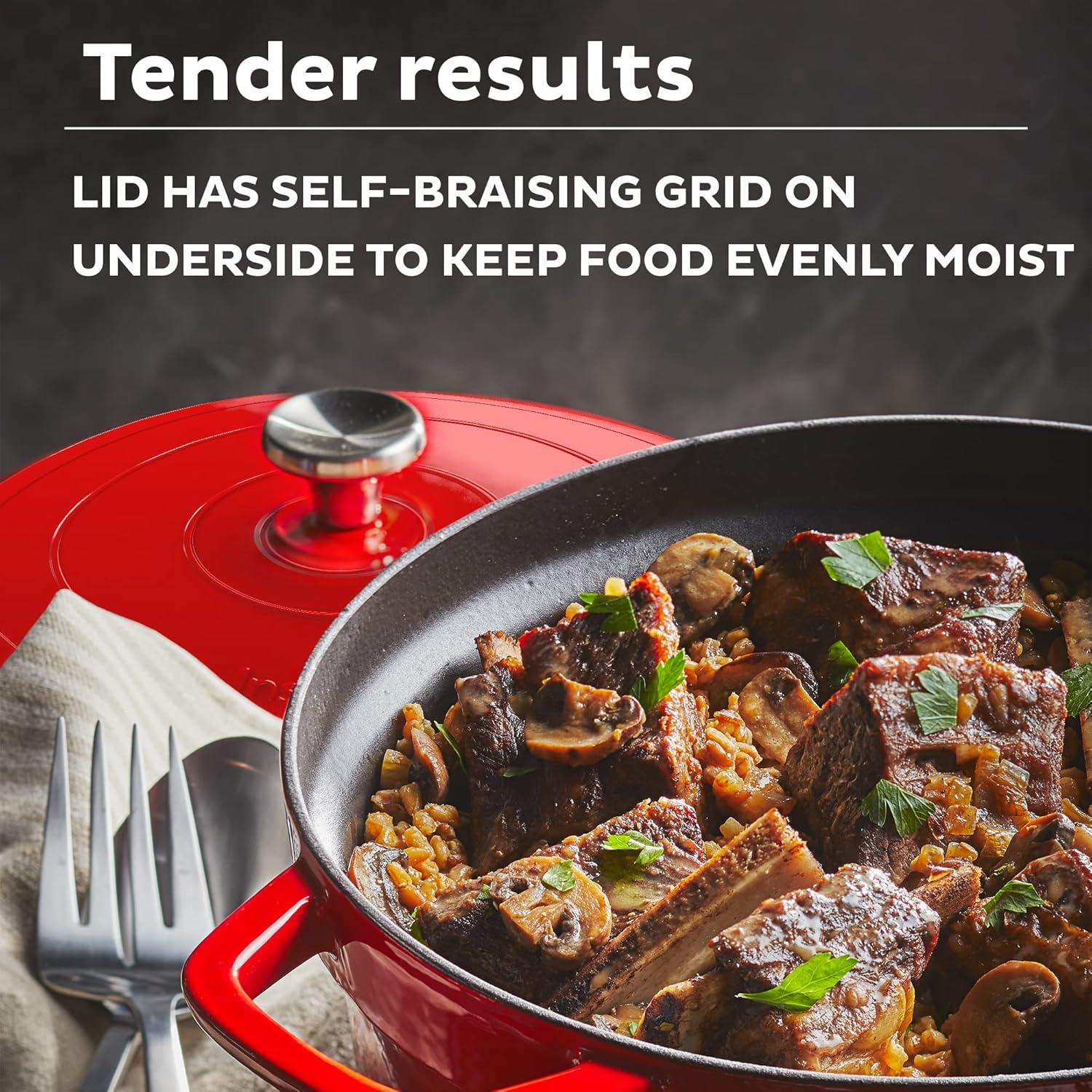 Olla Holandesa Eléctrica Instant Pot 6L 1500W Hierro Fundido Rojo