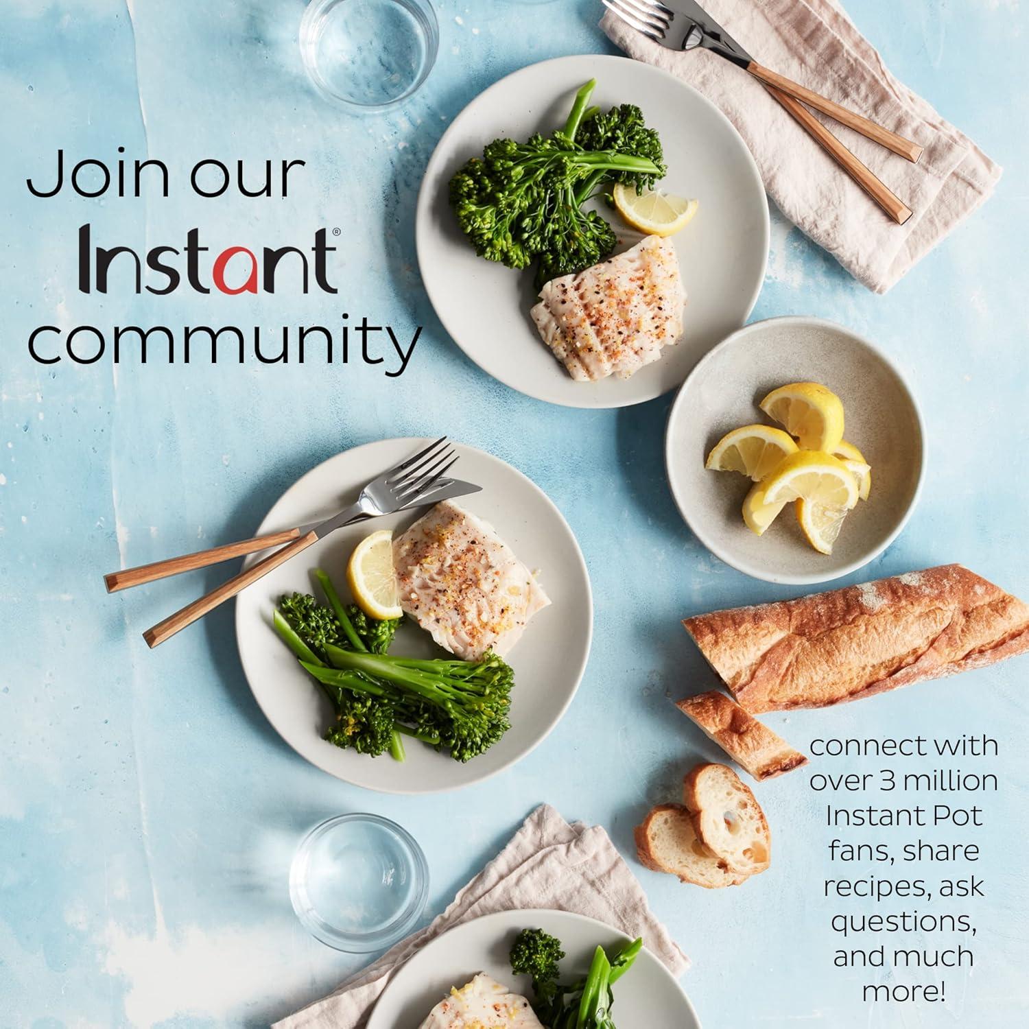 Olla Holandesa Eléctrica Instant Pot 6L 1500W Hierro Fundido Rojo