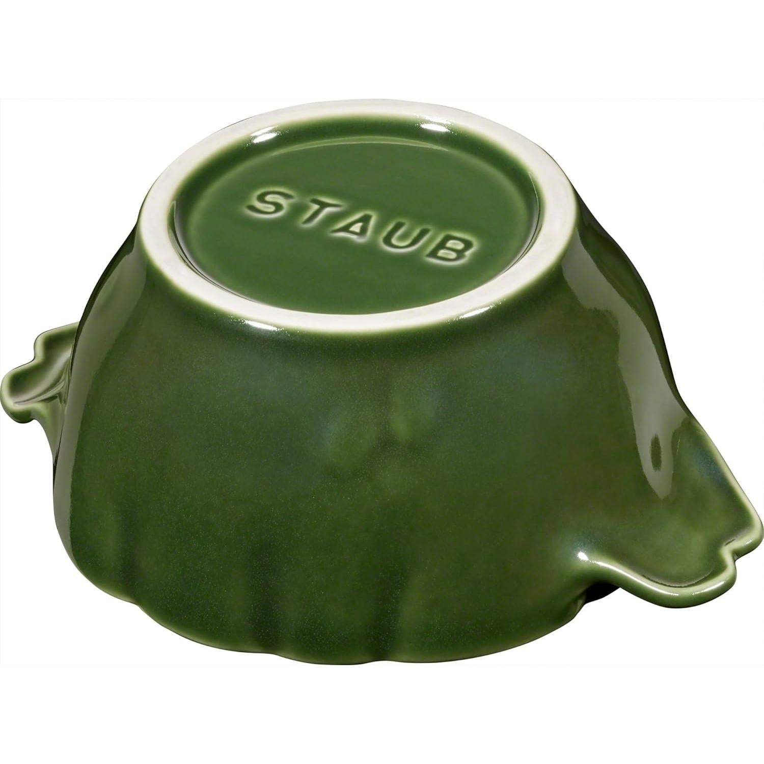 Cazuela de Cerámica STAUB 16 oz Albahaca Ovalada con Tapa