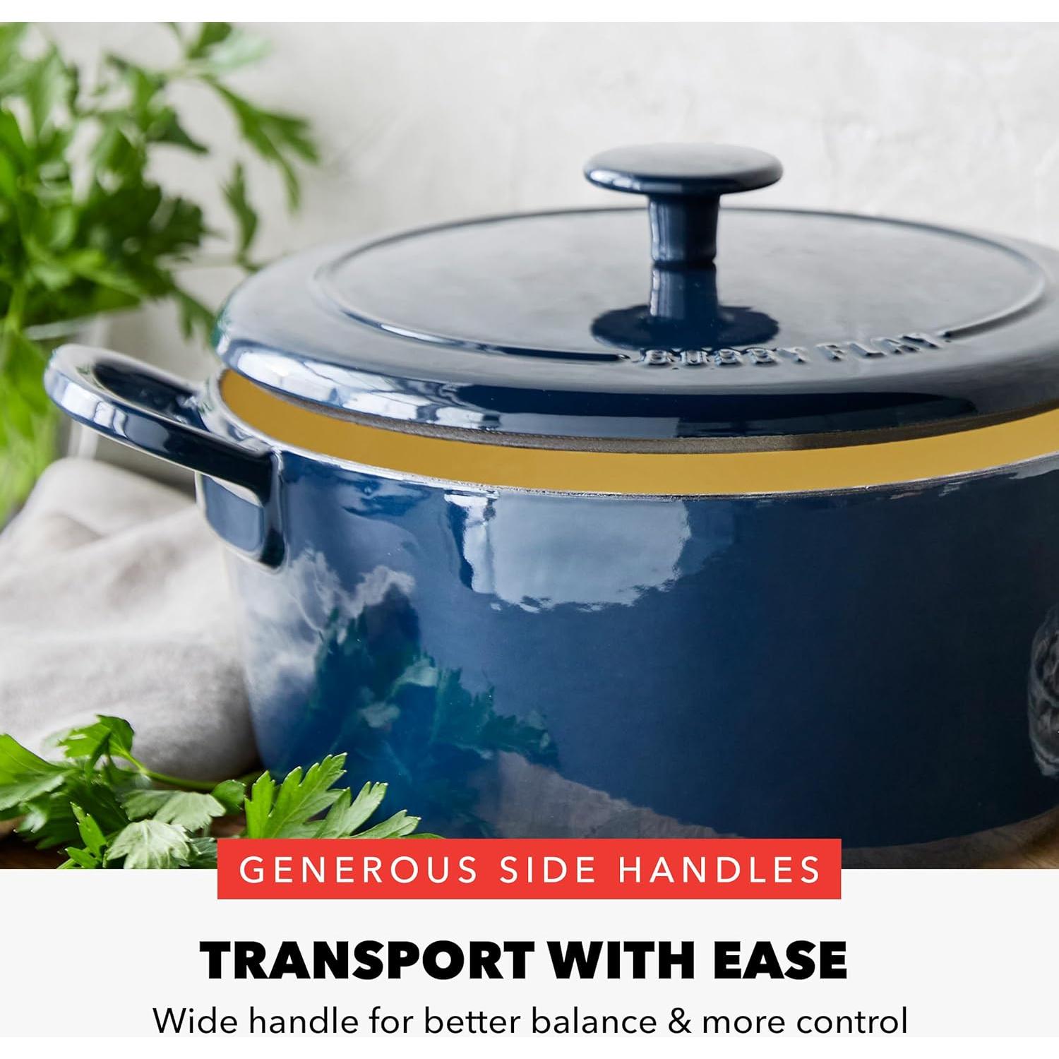 Horno Holandés GreenPan Bobby Flay 5.5QT Cobalto Enameled