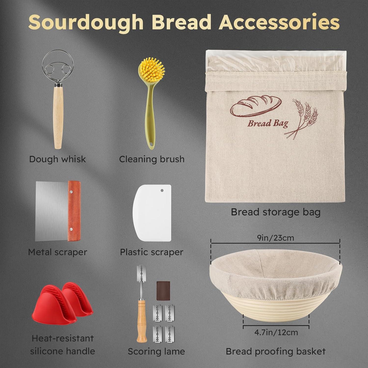 Olla de Hierro Fundido UPCERA 5QT con Tapa y Accesorios para Pan