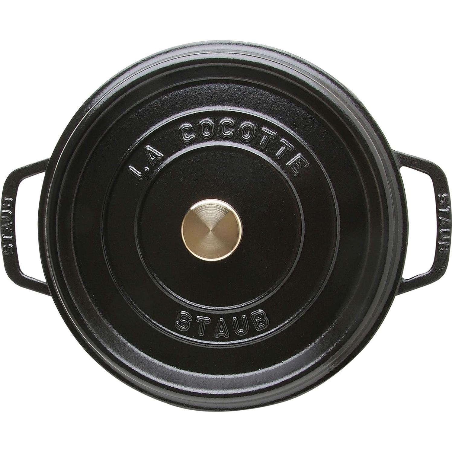 Cocotte Alta de Hierro Fundido STAUB 5 Cuartos Negra
