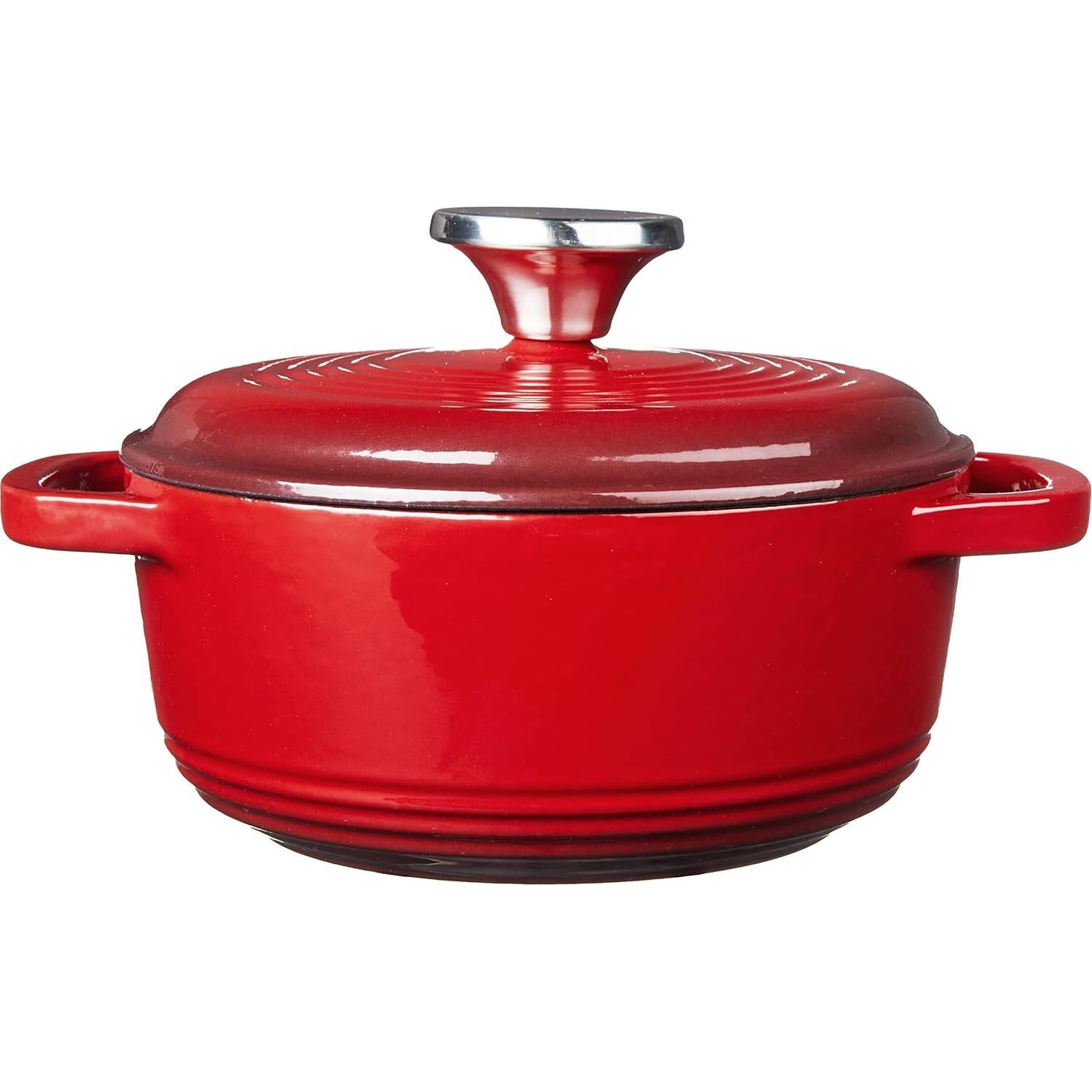 Horno Holandés Lodge Enameled 1.5L Hierro Fundido Rojo