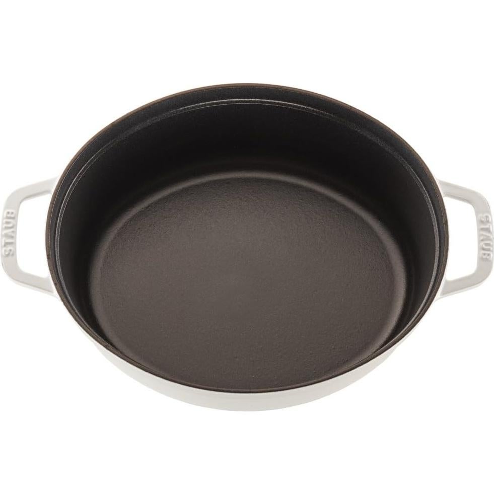 Cocotte de Hierro Fundido STAUB 5.75 qt Blanca para Guisos