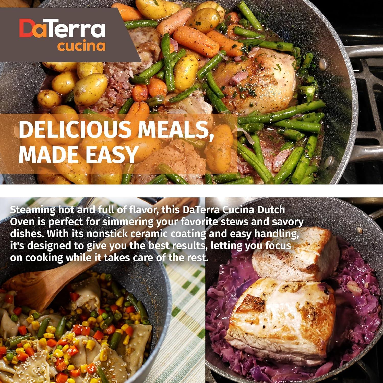 Olla Holandesa Cerámica Antiadherente DaTerra Cucina 8 Qt