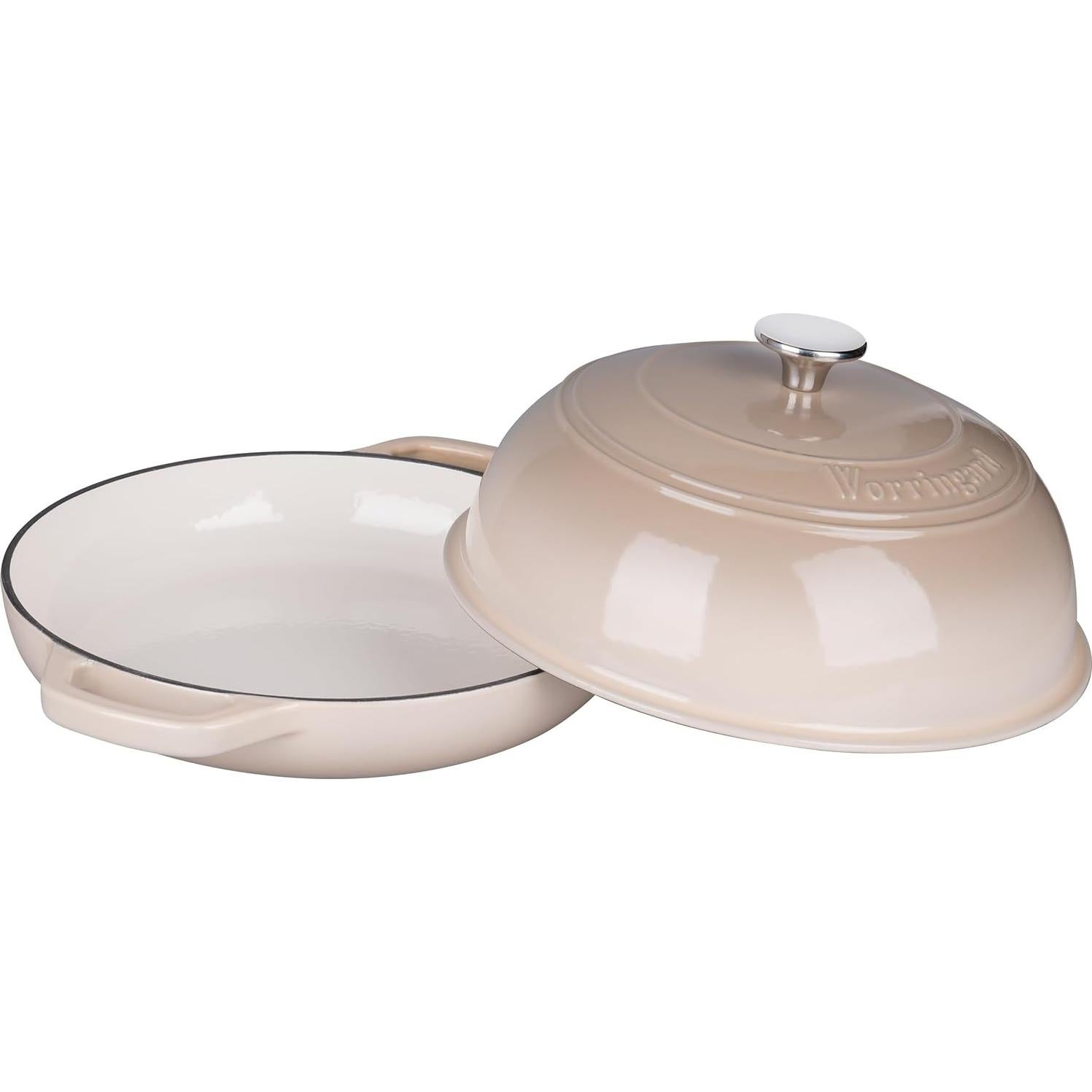 Olla de hierro fundido esmaltada VORRINGARD 6qt con tapa