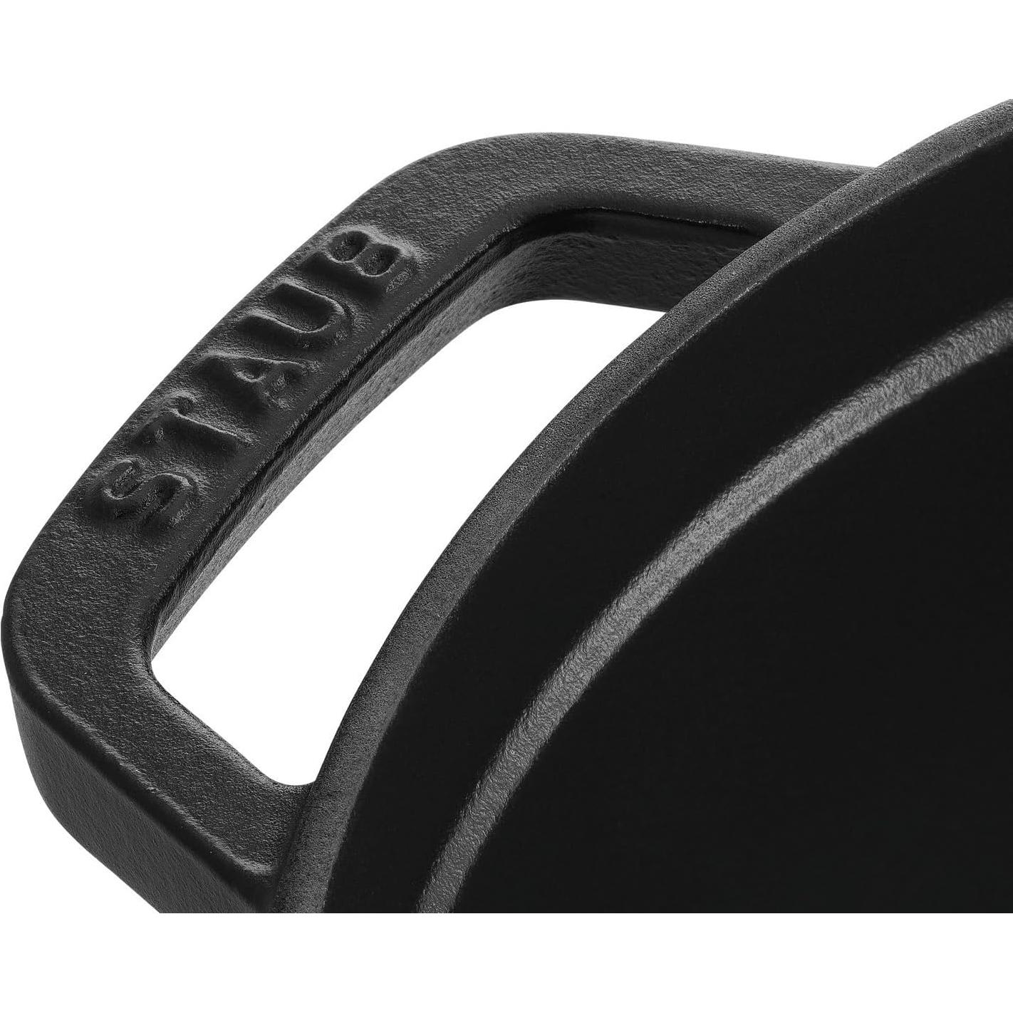 Asador Redondo STAUB de Hierro Fundido 12.6L Negro