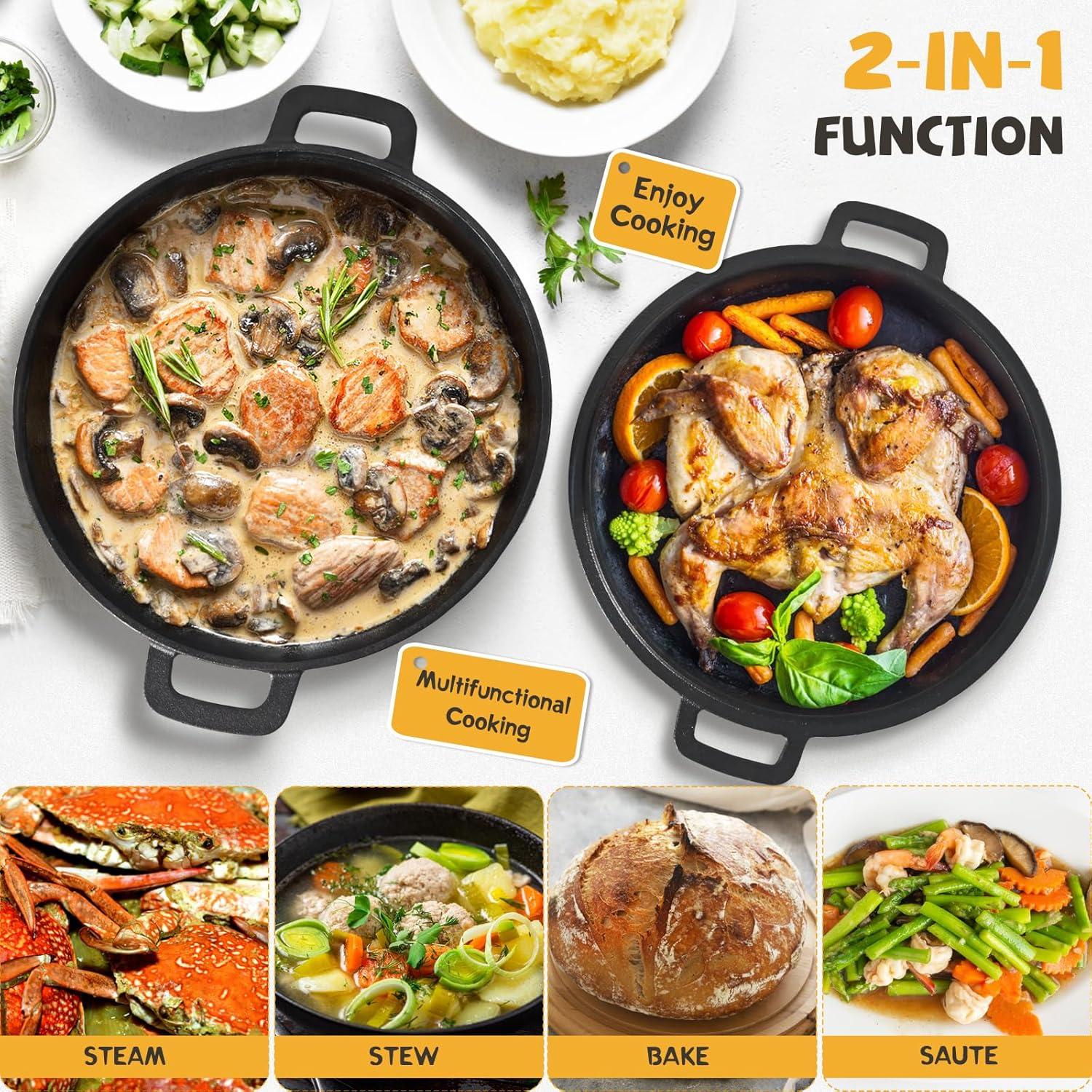 Horno de Hierro Fundido BIGFIT 5QT con Canasta de Pan