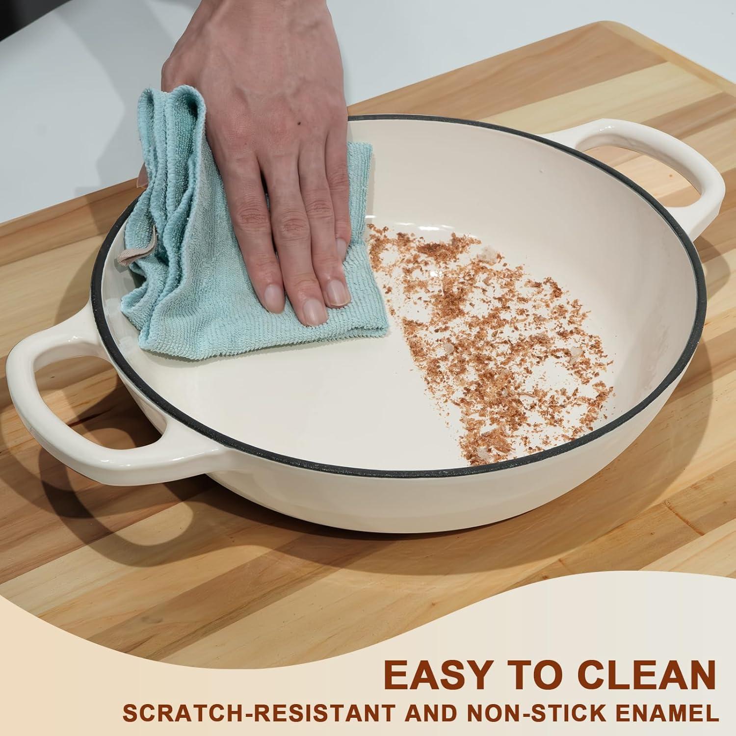 Olla Holandesa AHJ 6QT Hierro Fundido Enameled con Tapa