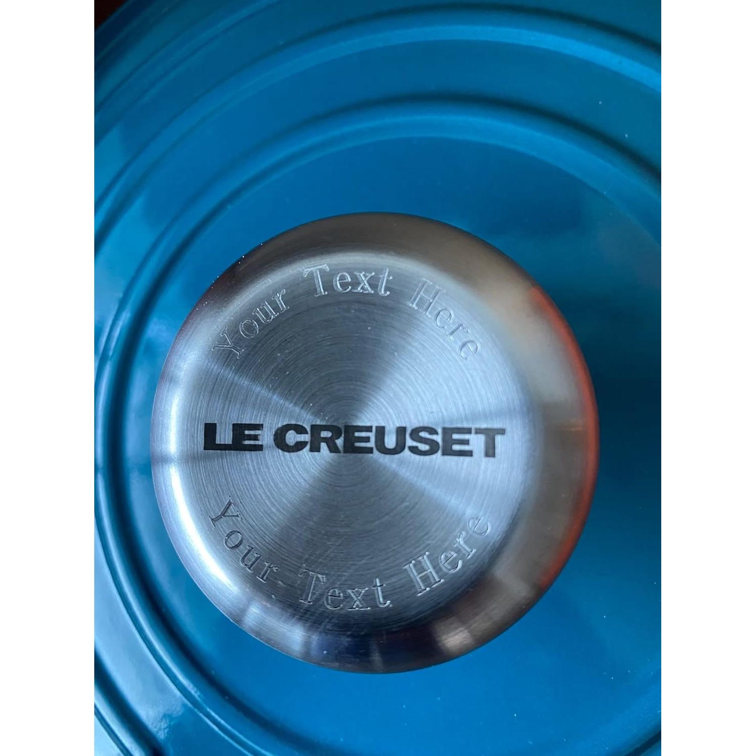 Horno Holandés Redondo Le Creuset 5.2L con Perilla Personalizada