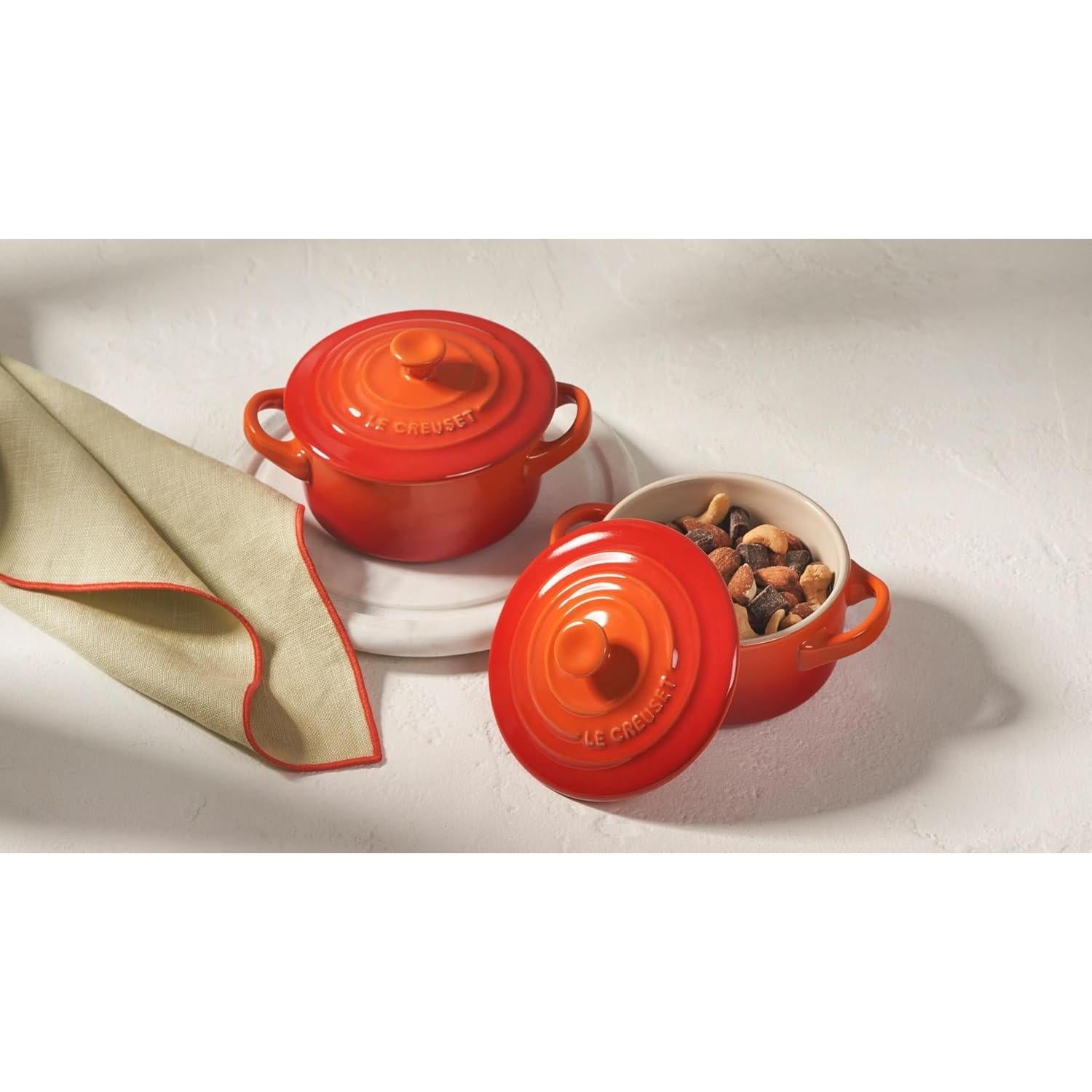Mini Cocotte Redonda Le Creuset 24 oz Cerámica Ostra