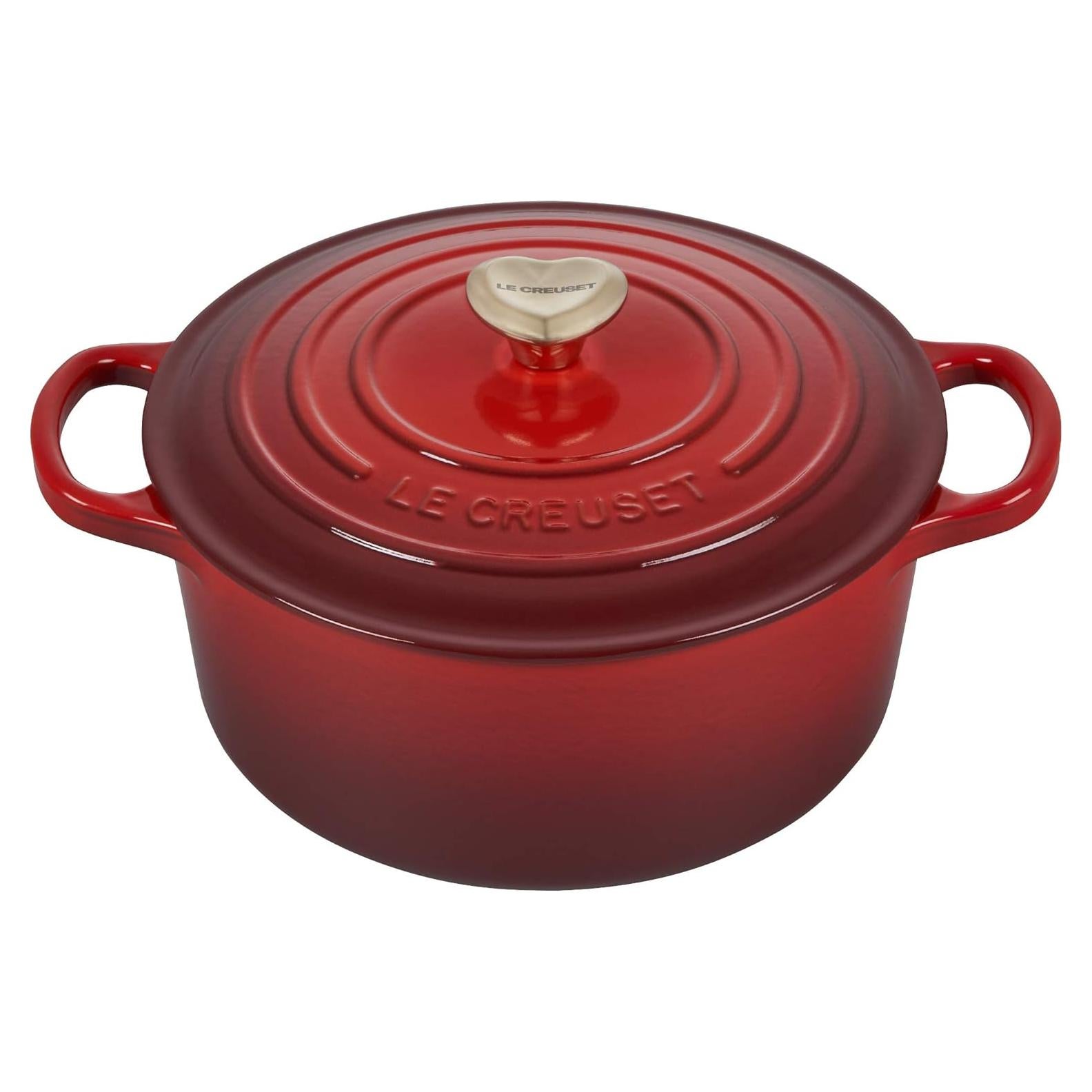 Horno Holandés Redondo Le Creuset 3.3L Hierro Fundido Cerise