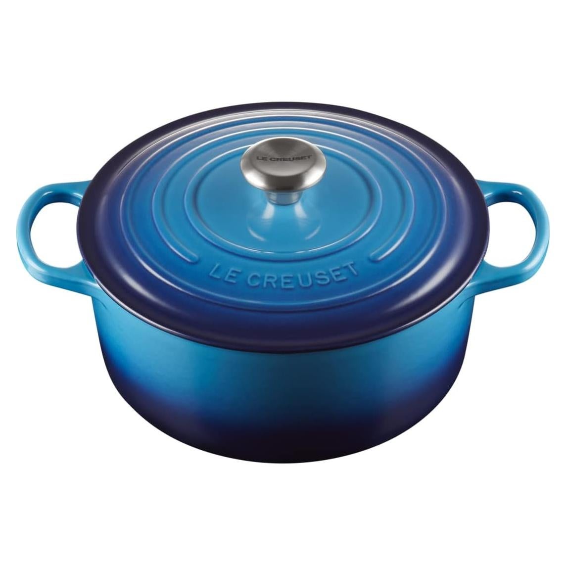 Cacerola Redonda de Hierro Fundido Le Creuset 26 cm Azul