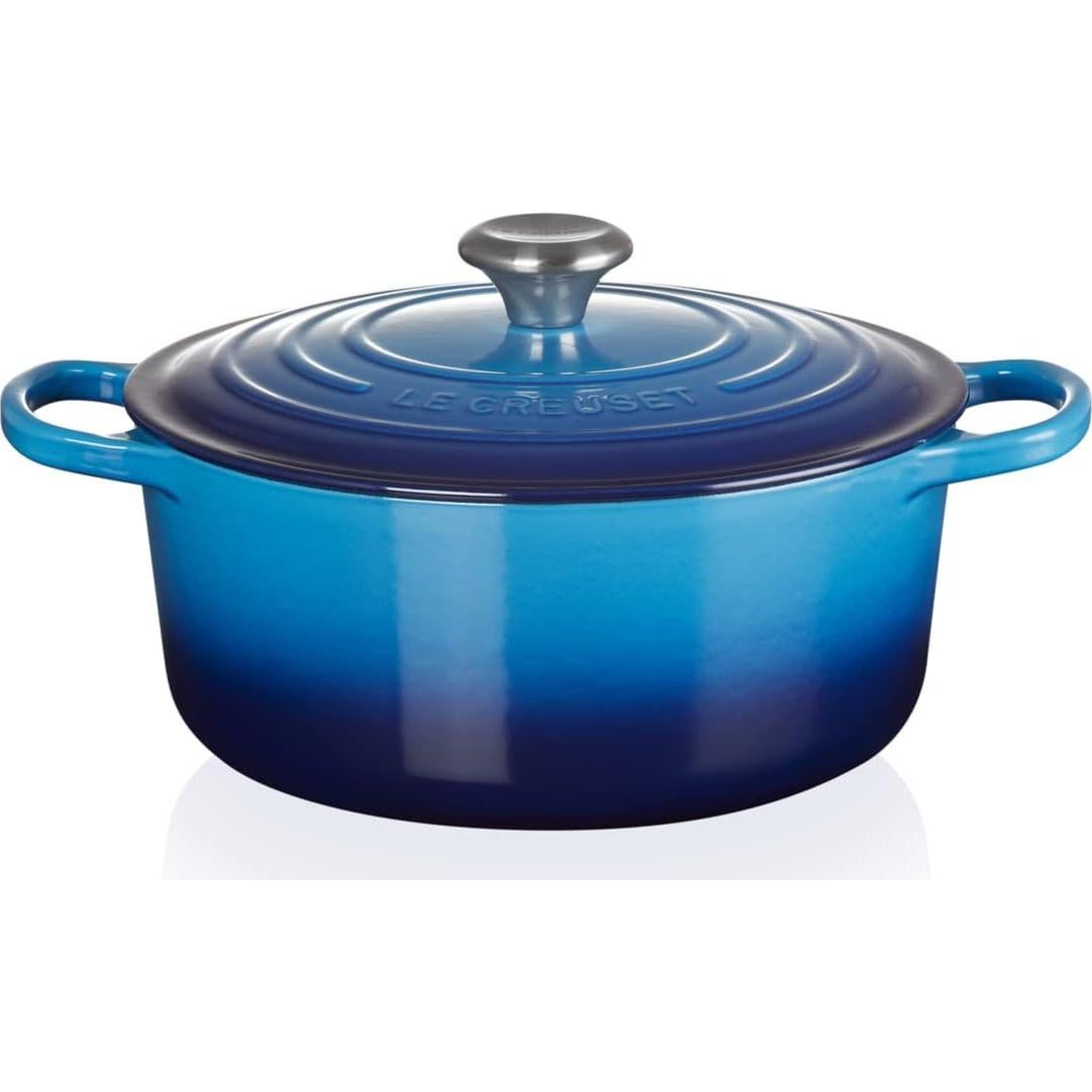 Cacerola Redonda de Hierro Fundido Le Creuset 26 cm Azul