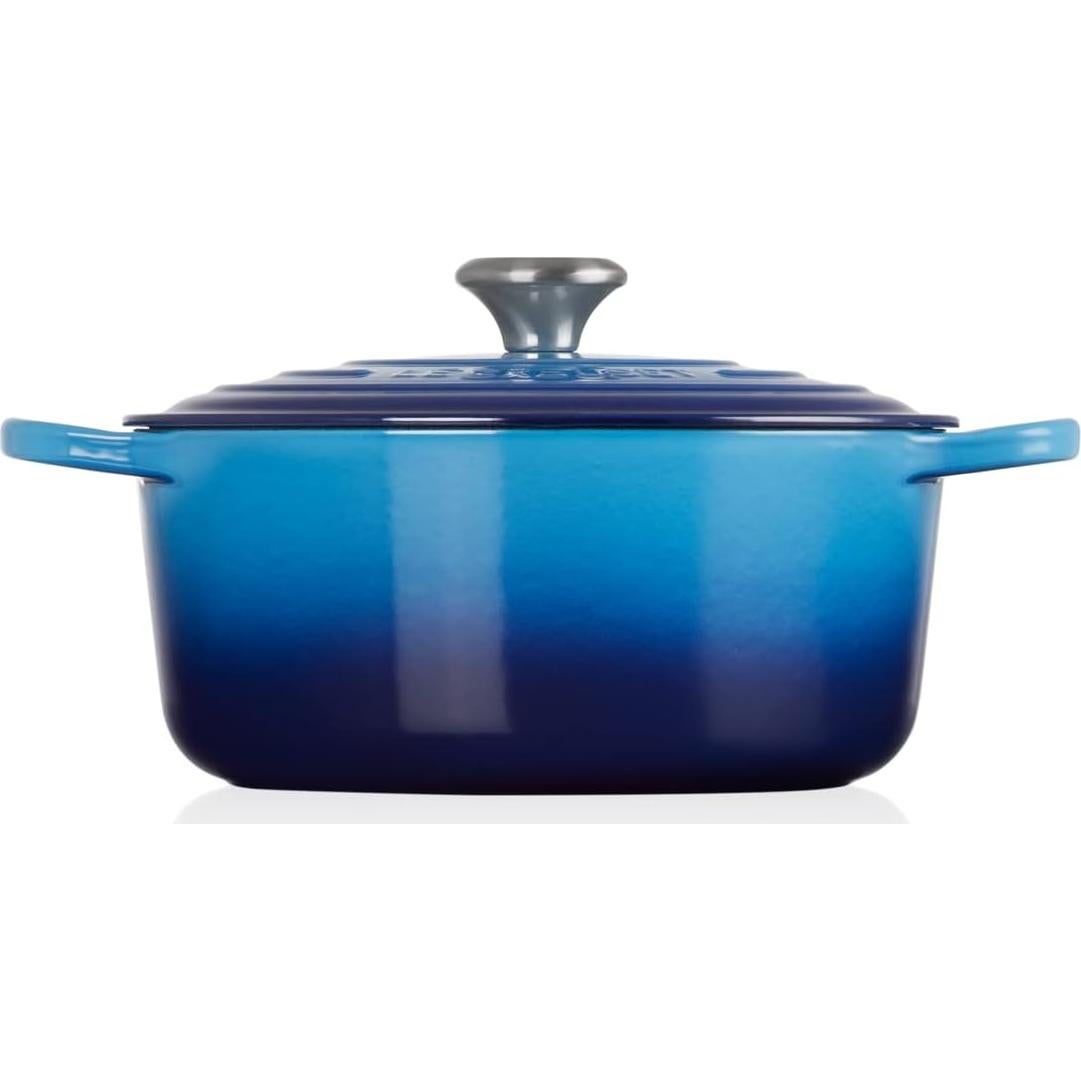 Cacerola Redonda de Hierro Fundido Le Creuset 26 cm Azul