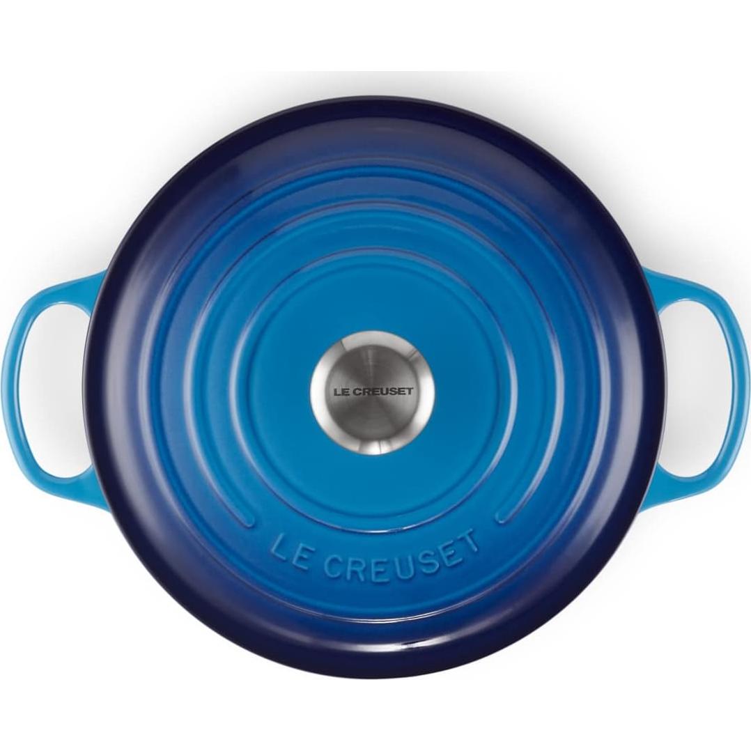 Cacerola Redonda de Hierro Fundido Le Creuset 26 cm Azul