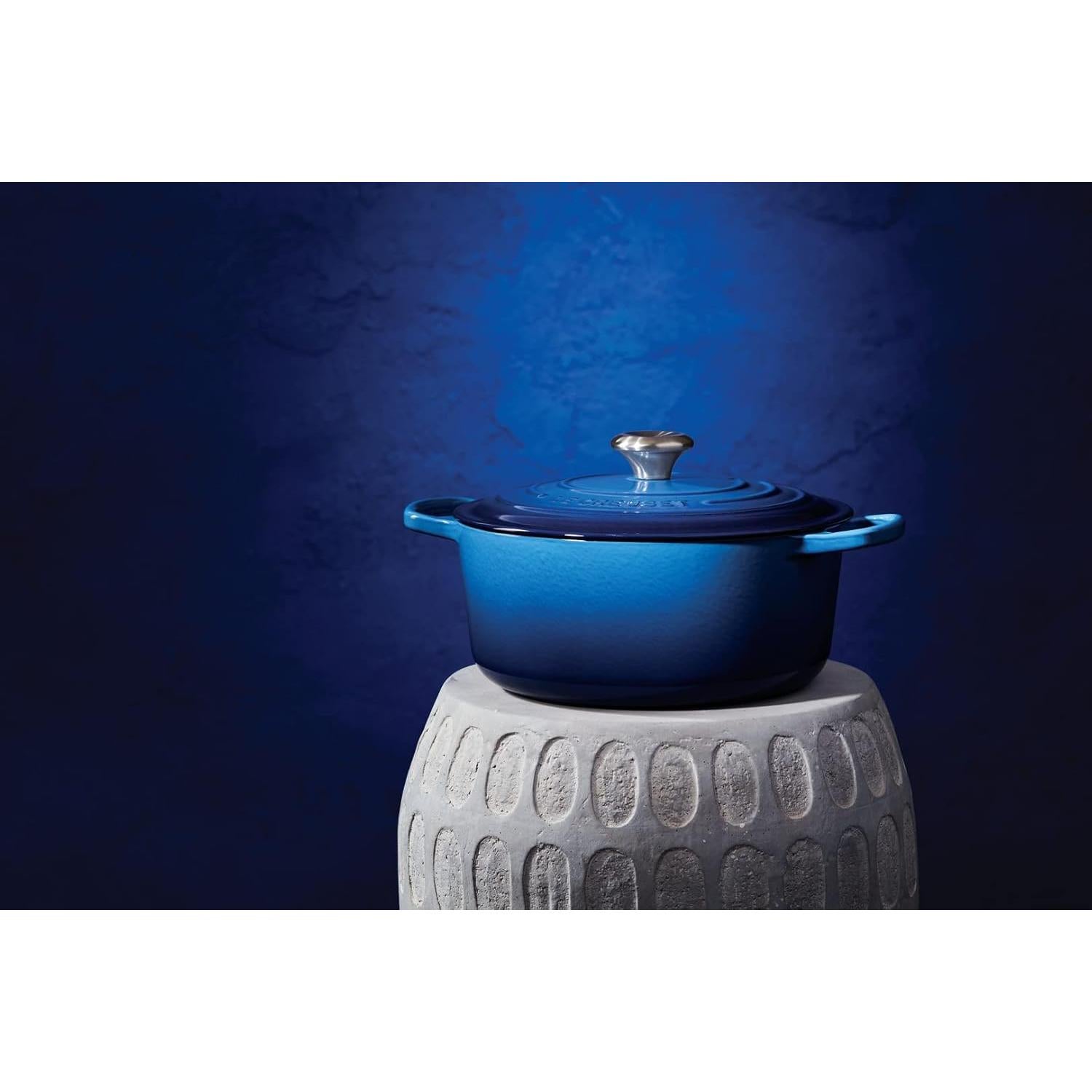 Cacerola Redonda de Hierro Fundido Le Creuset 26 cm Azul