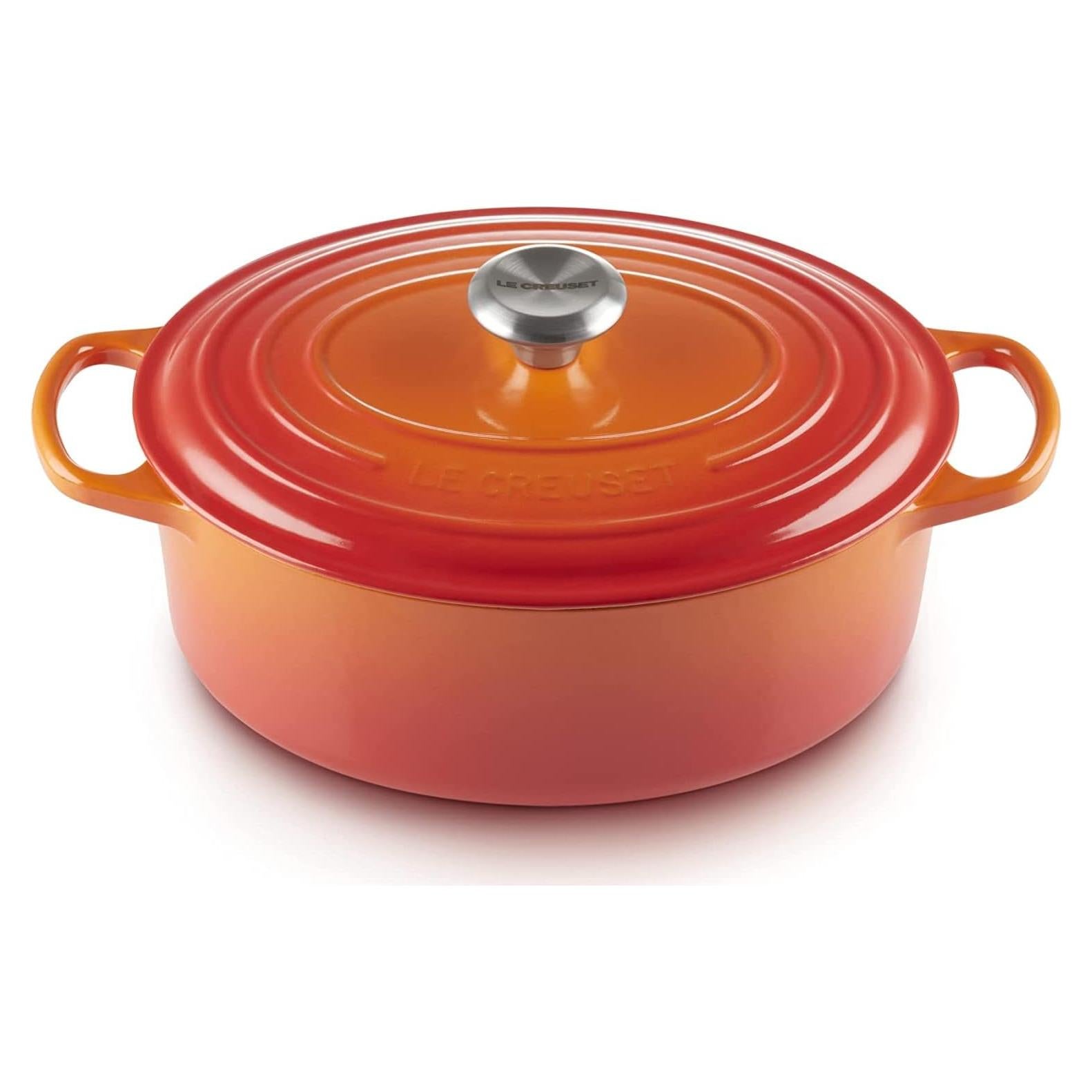 Horno Holandés Ovalado Le Creuset 2.6L con Perilla Grabada