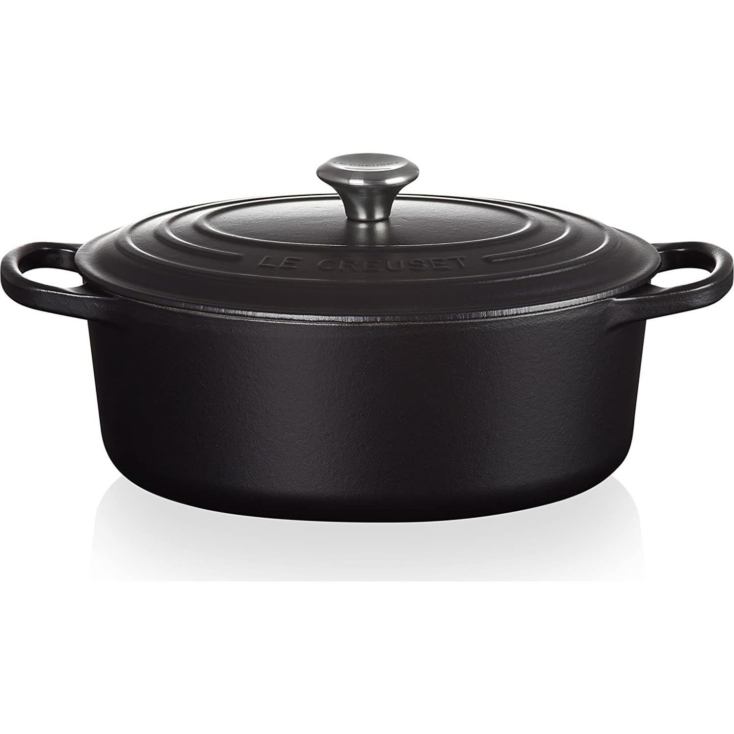 Cacerola Ovalada de Hierro Fundido Le Creuset 29 cm Negra