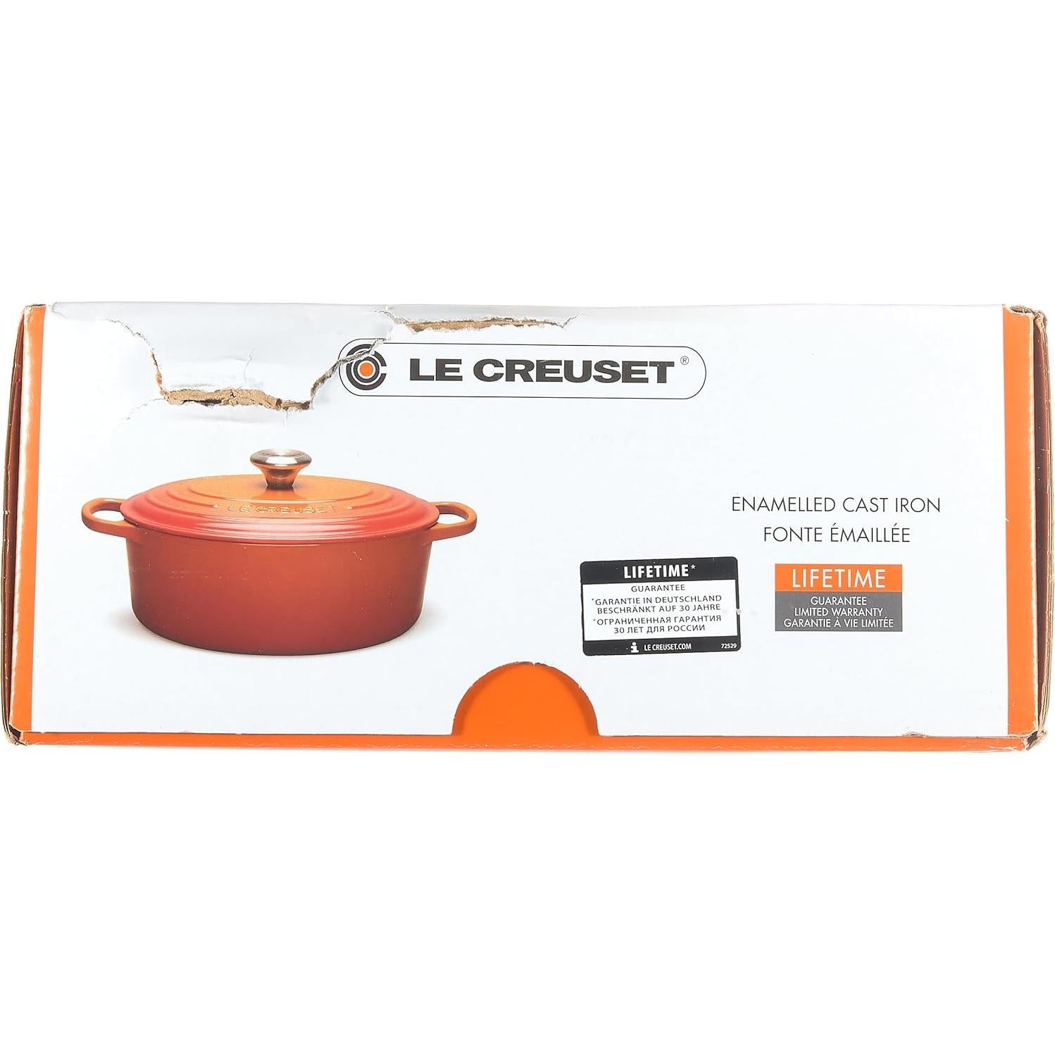Cacerola Ovalada de Hierro Fundido Le Creuset 29 cm Negra