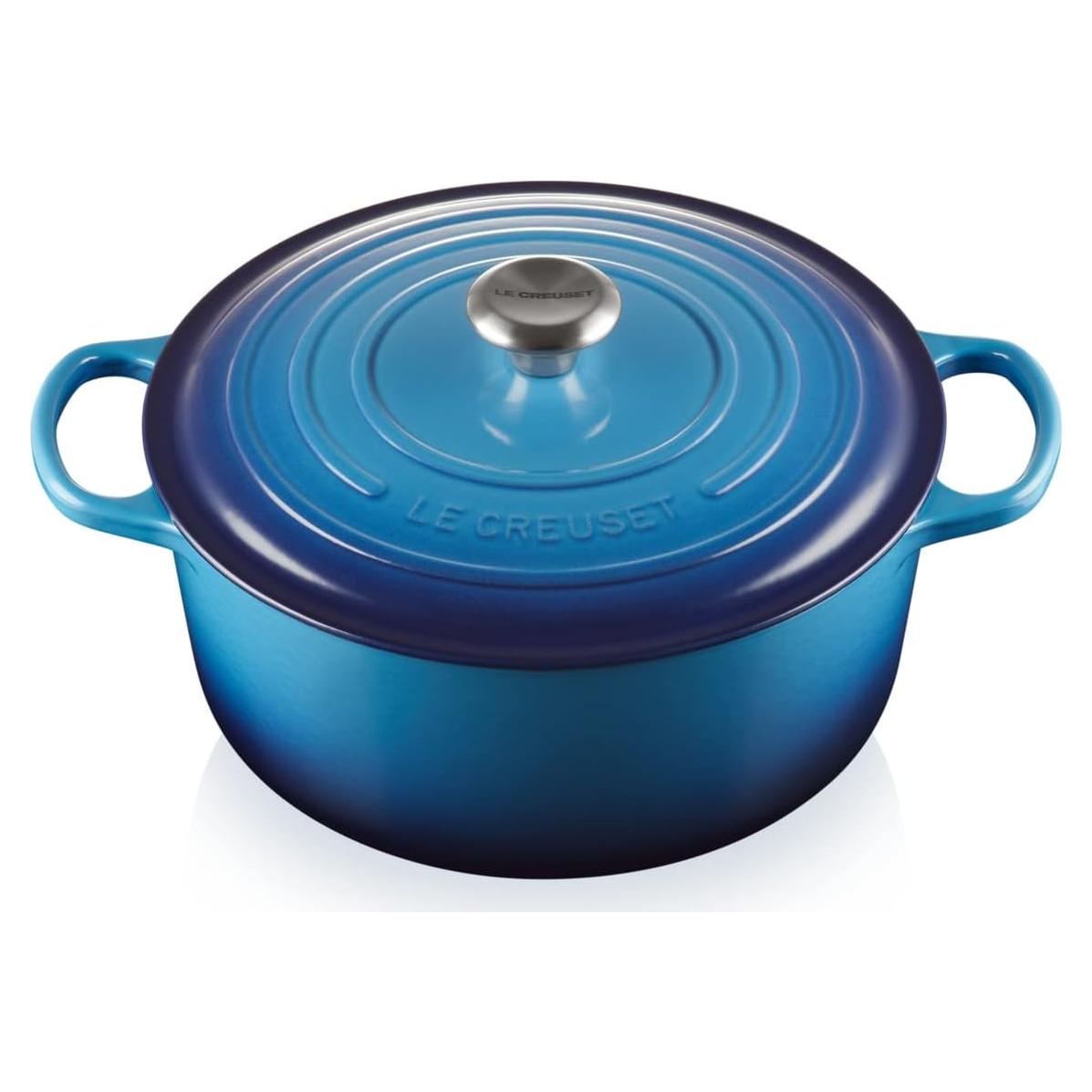 Cacerola Redonda de Hierro Fundido Enameled Le Creuset 28 cm Azul