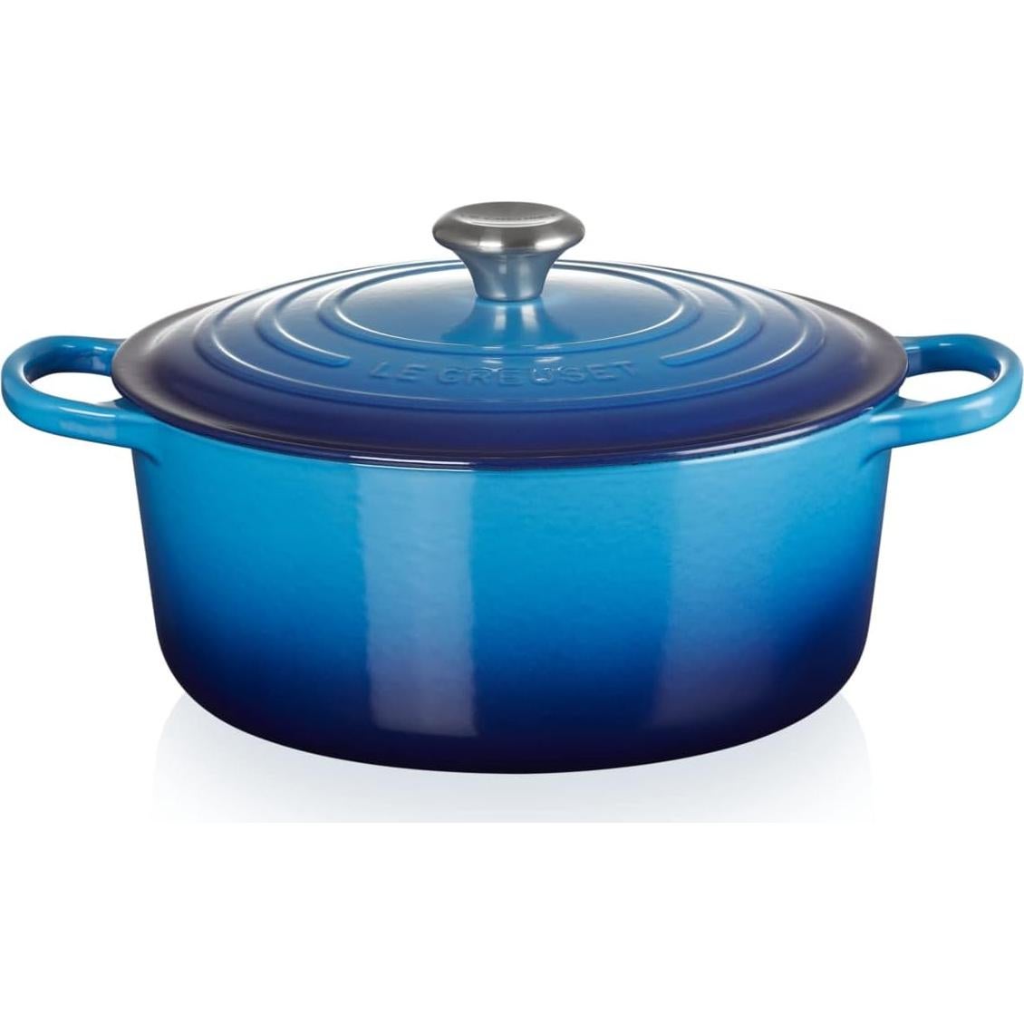 Cacerola Redonda de Hierro Fundido Enameled Le Creuset 28 cm Azul