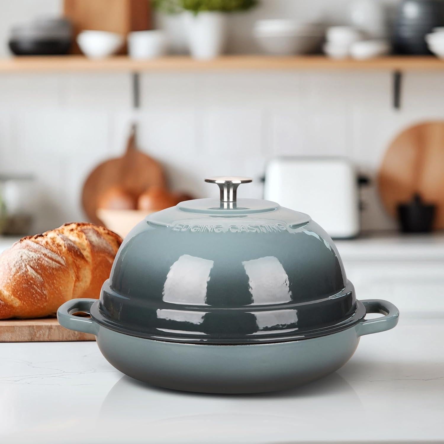 Olla de hierro fundido esmaltada EDGING CASTING 6 cuartos azul