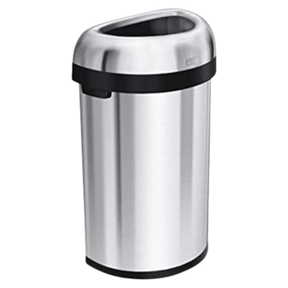 Basurero Semi-redondo 60L Acero Inoxidable simplehuman