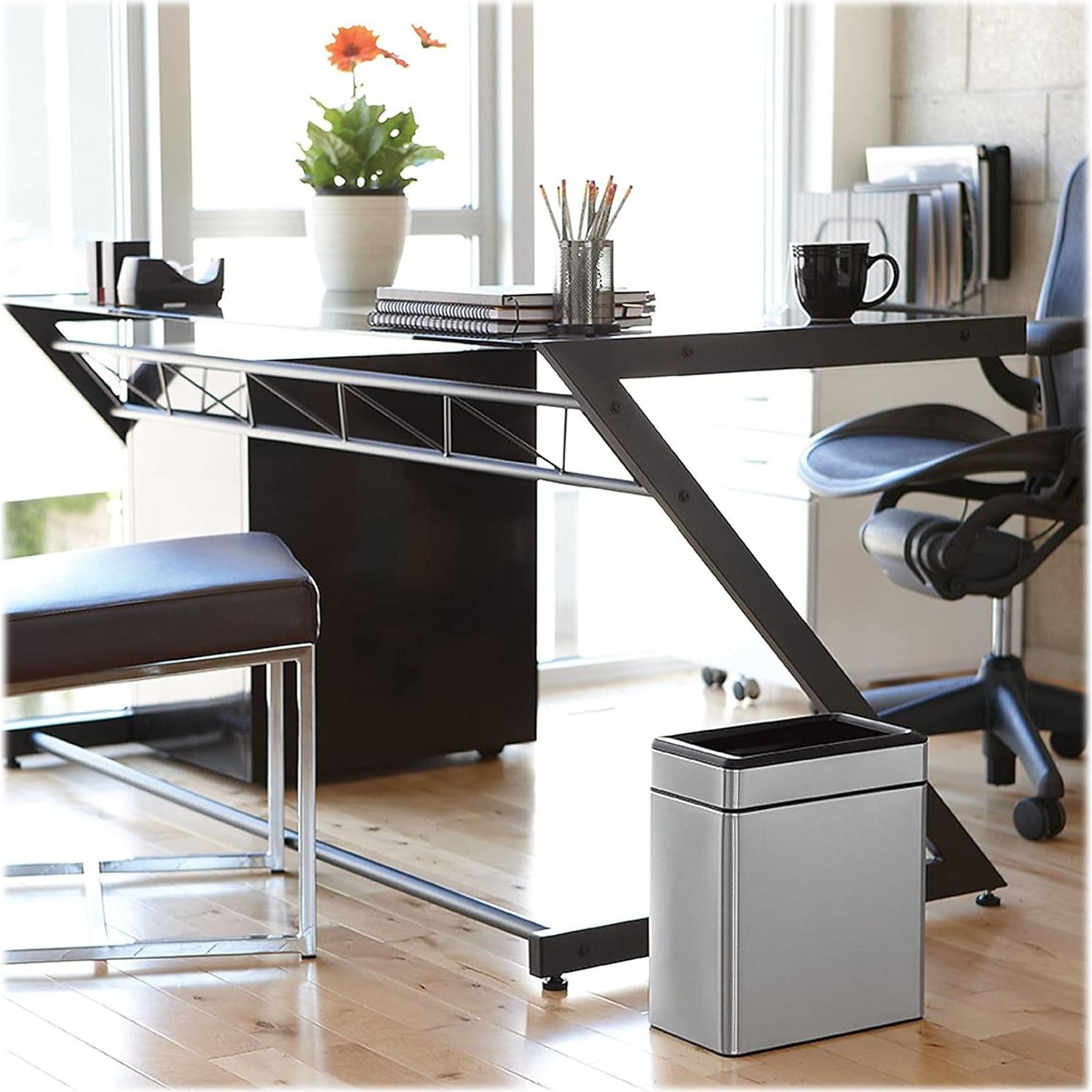 Bote de Basura Abierto 10L simplehuman Acero Inoxidable Cepillado