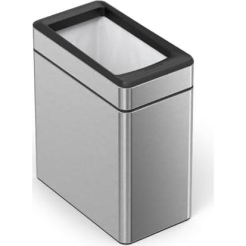 Bote de Basura Abierto 10L simplehuman Acero Inoxidable Cepillado