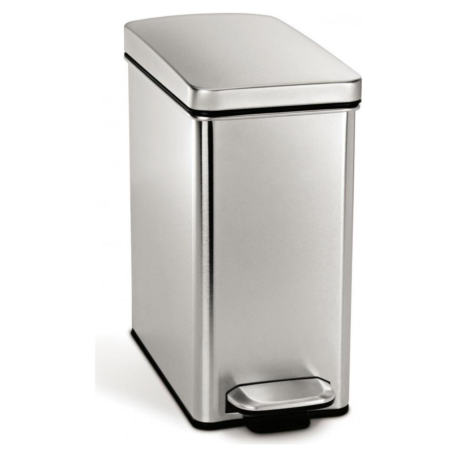 Bote de Basura de Acero Inoxidable Simplehuman 10L Cepillado