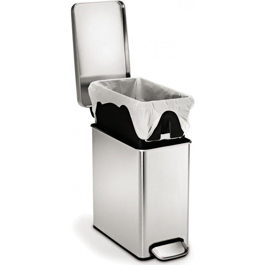 Bote de Basura de Acero Inoxidable Simplehuman 10L Cepillado