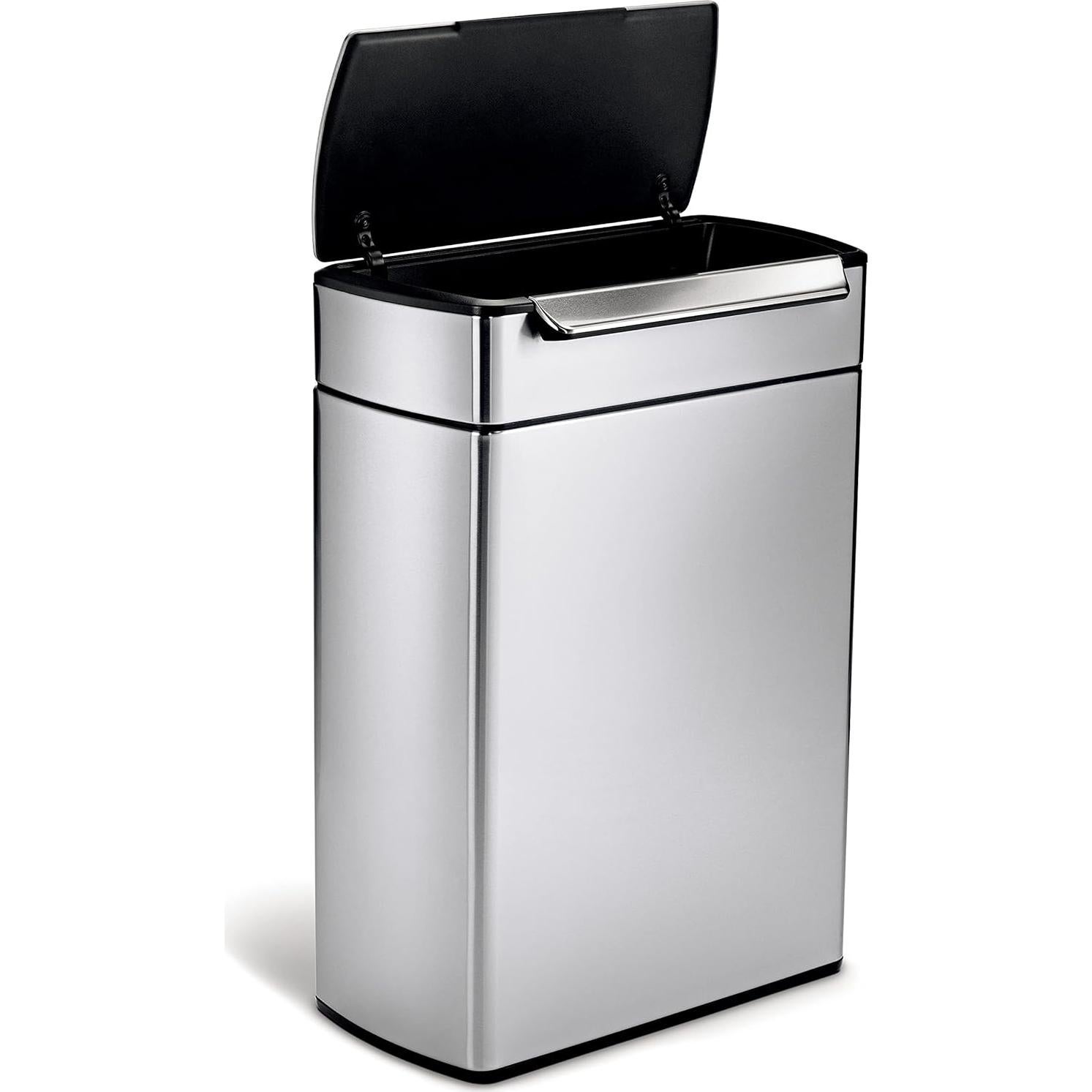 Basurero de Cocina simplehuman 48L Tapa Táctil Doble Compartimento