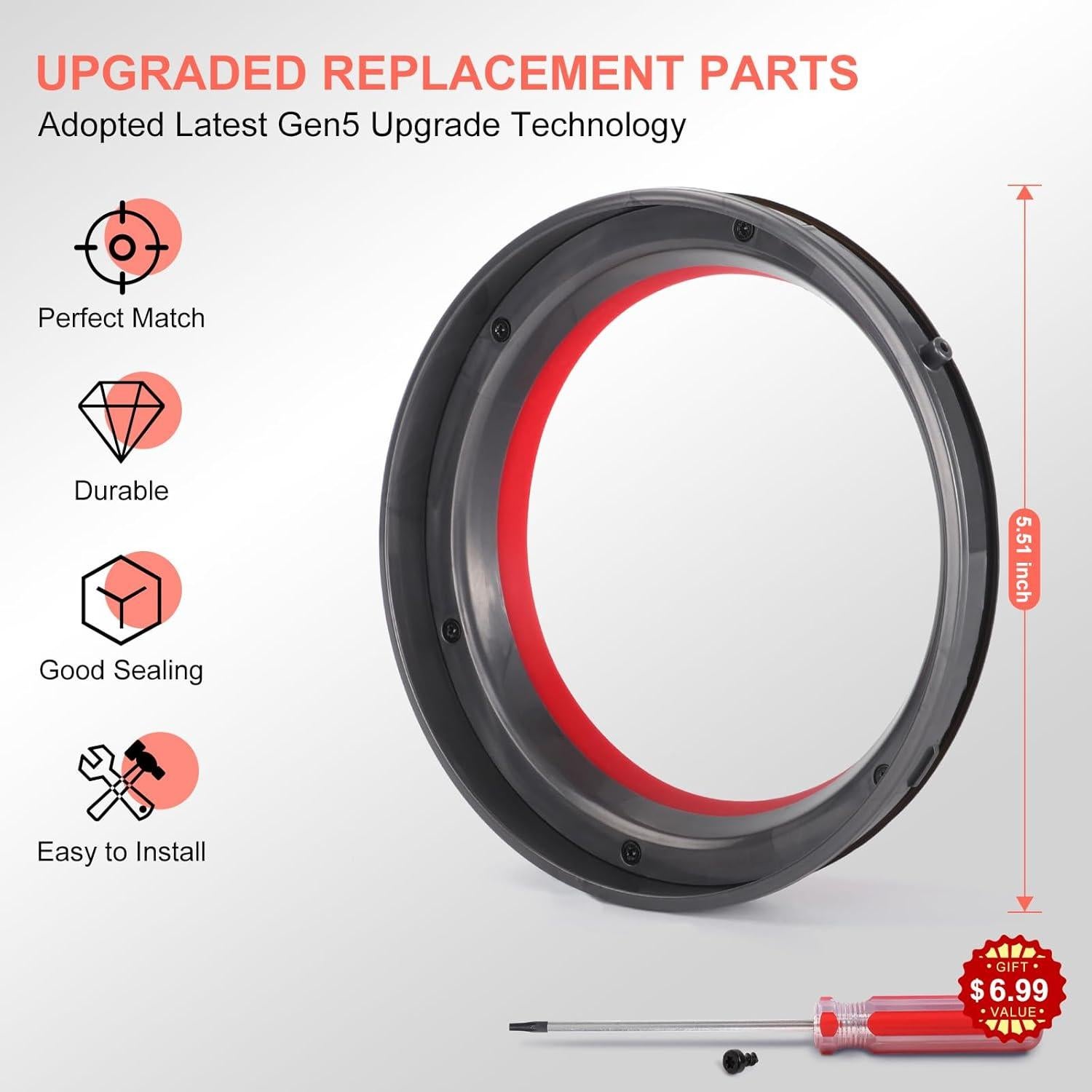 Anillo de Sellado y Filtro HEPA KLS para Dyson V11 V15