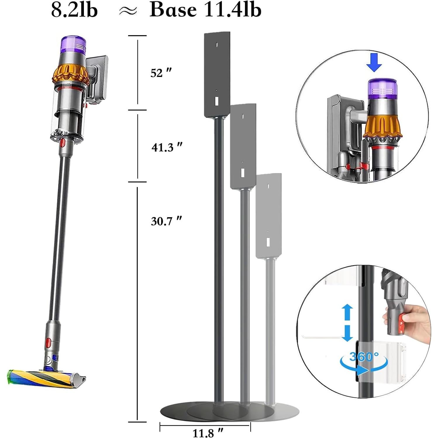 Soporte de Aspiradora Ajustable Lasvea para Dyson V7 a V15